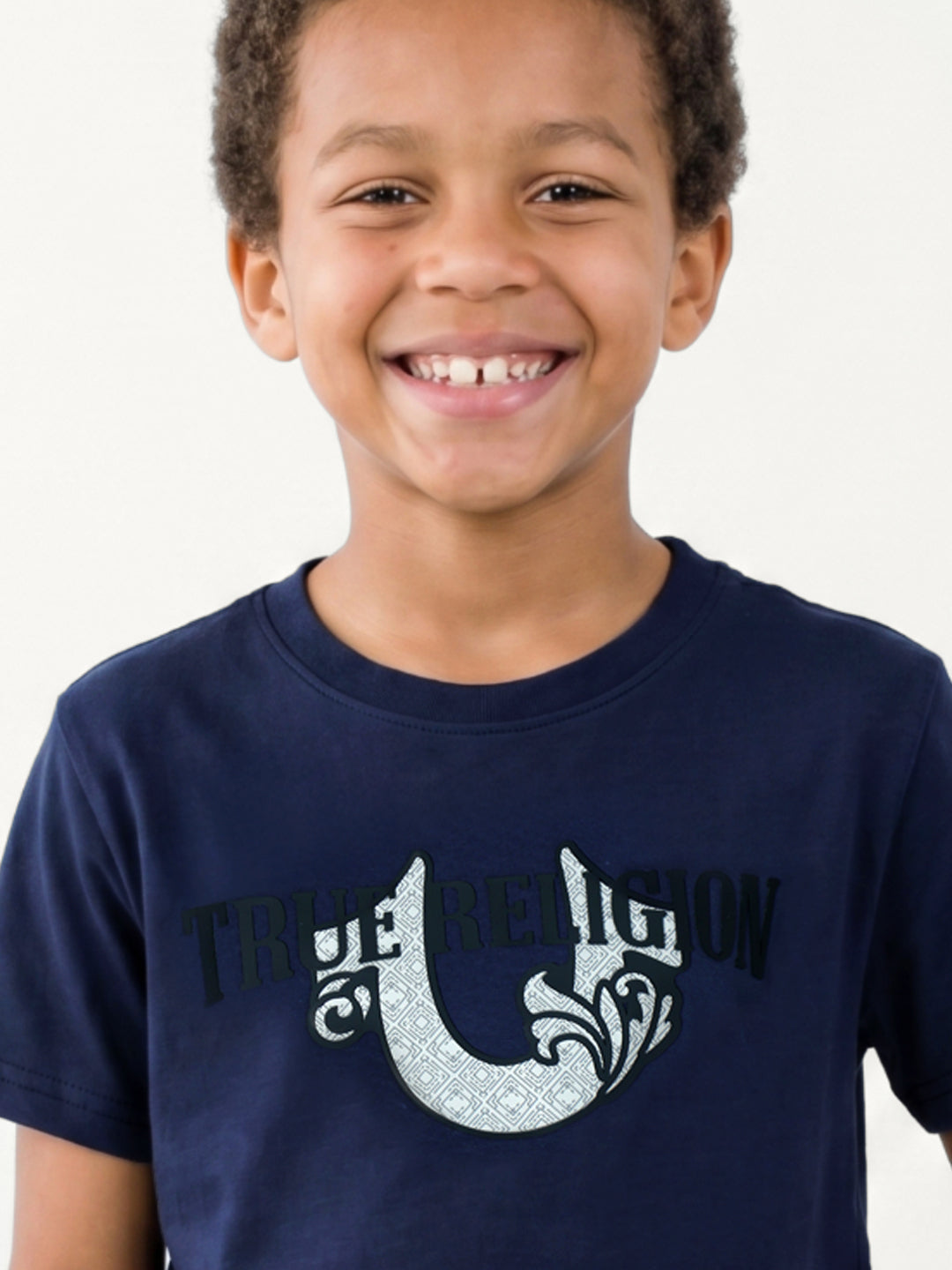 True Religion Boys Blue Cotton T-Shirt