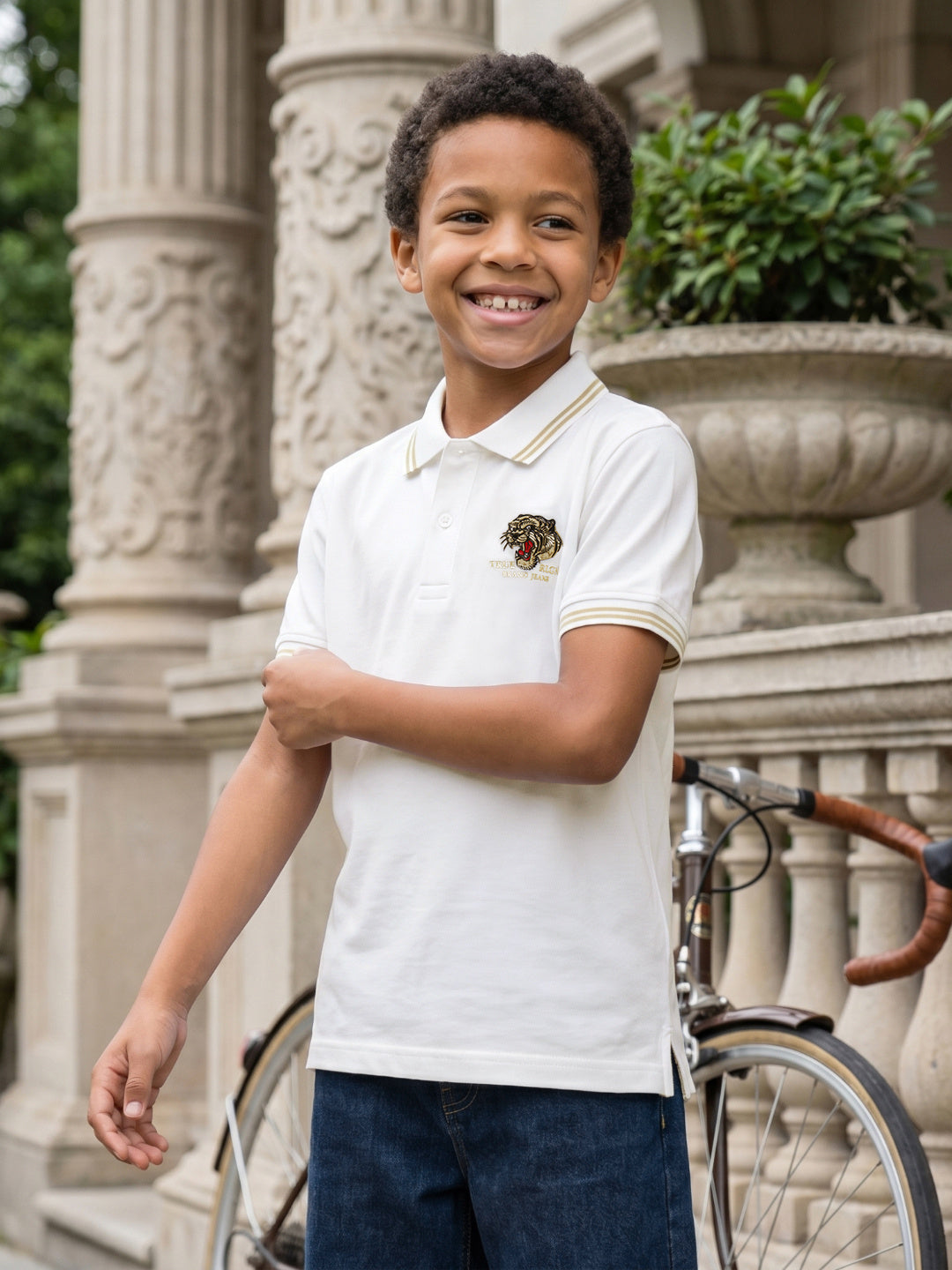 True Religion Boys White Cotton T-Shirt