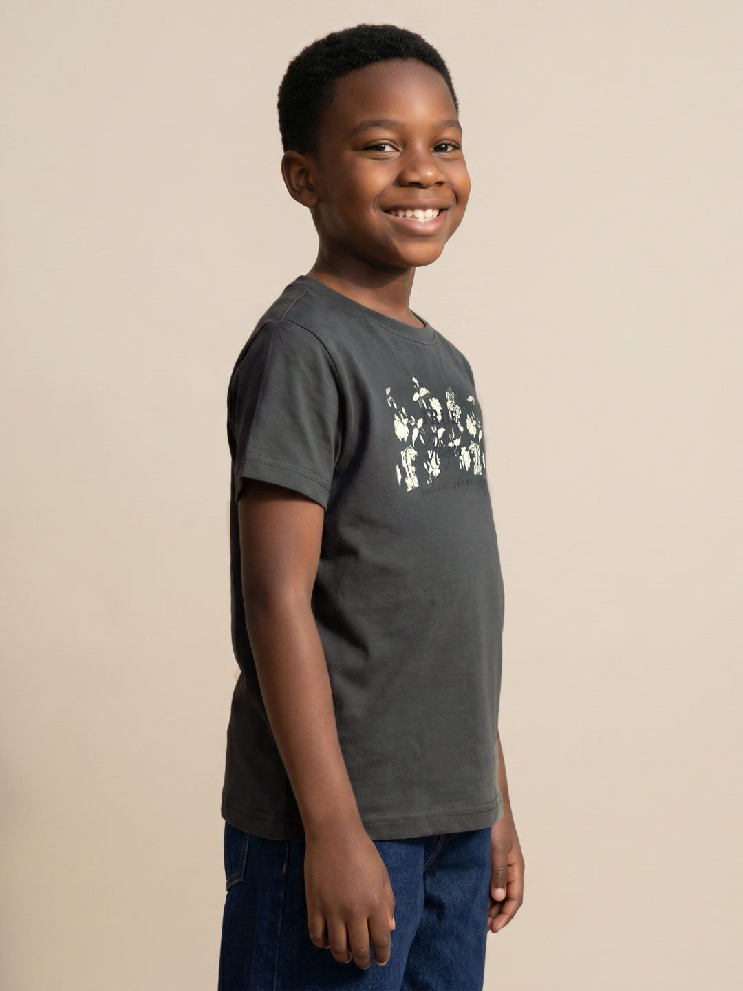 True Religion Boys Green Aop Cotton T-Shirt