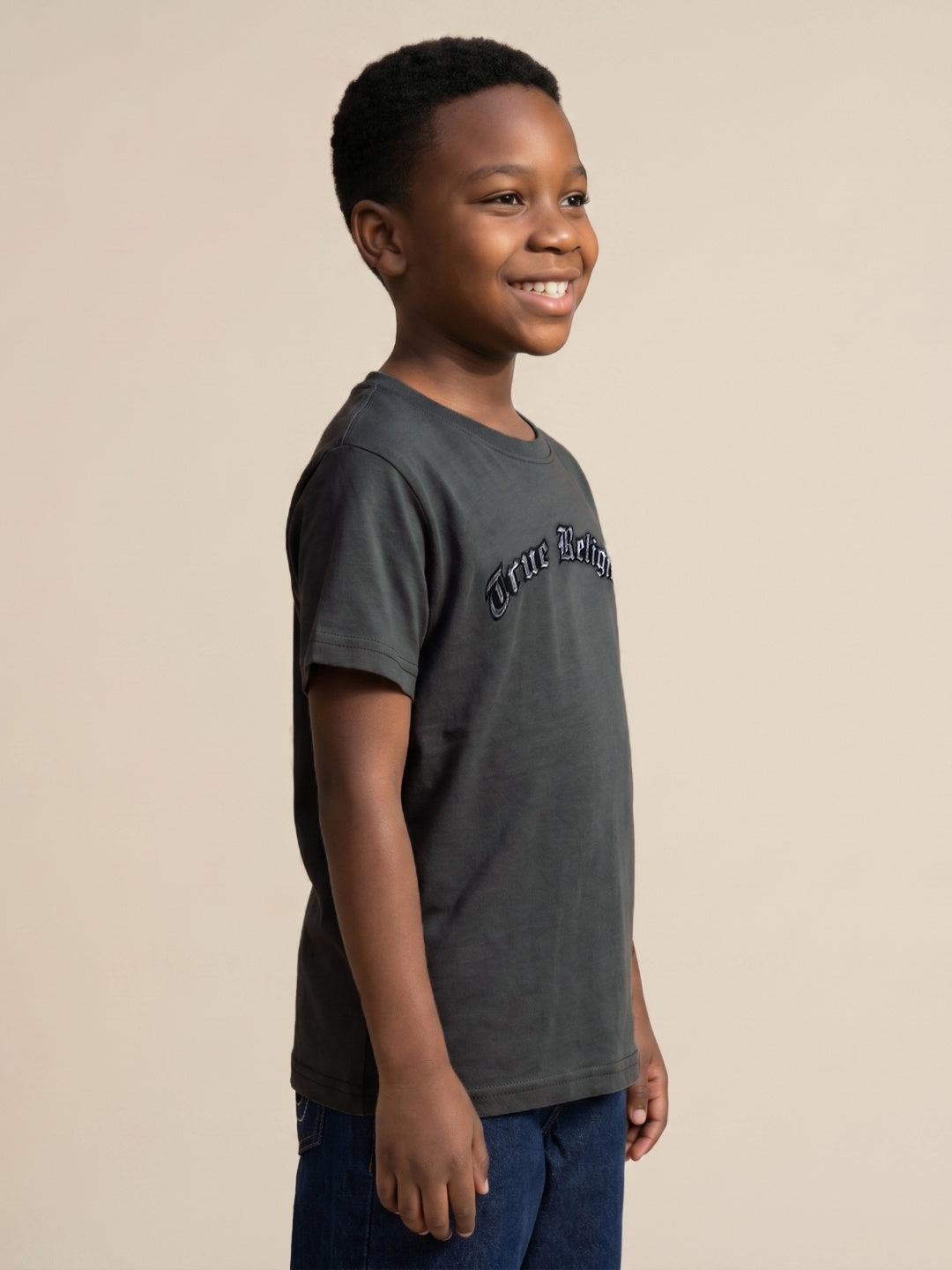 True Religion Boys Green Cotton T-Shirt