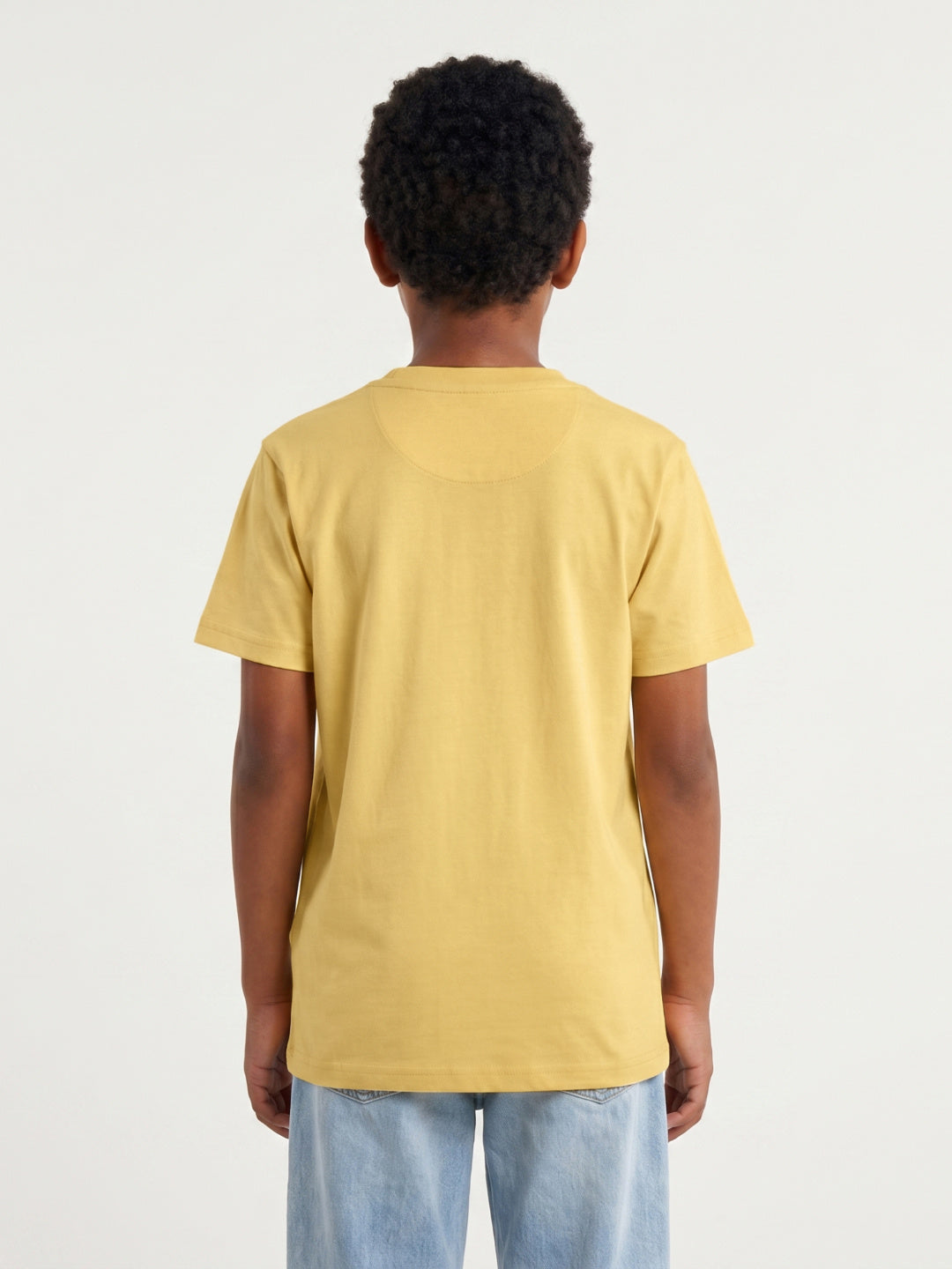 True Religion Boys Yellow Cotton T-Shirt