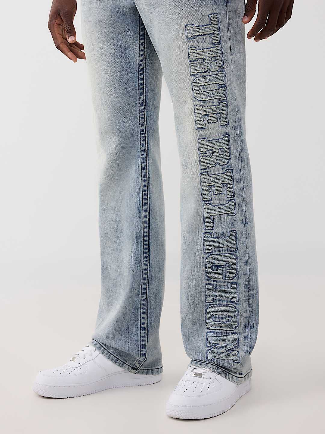 True Religion Blue SN Billy Bootcut Solid Stretchable Jeans