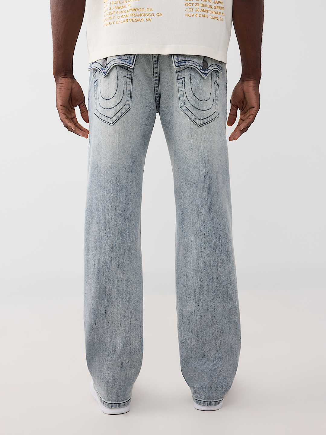 True Religion Blue SN Billy Bootcut Solid Stretchable Jeans