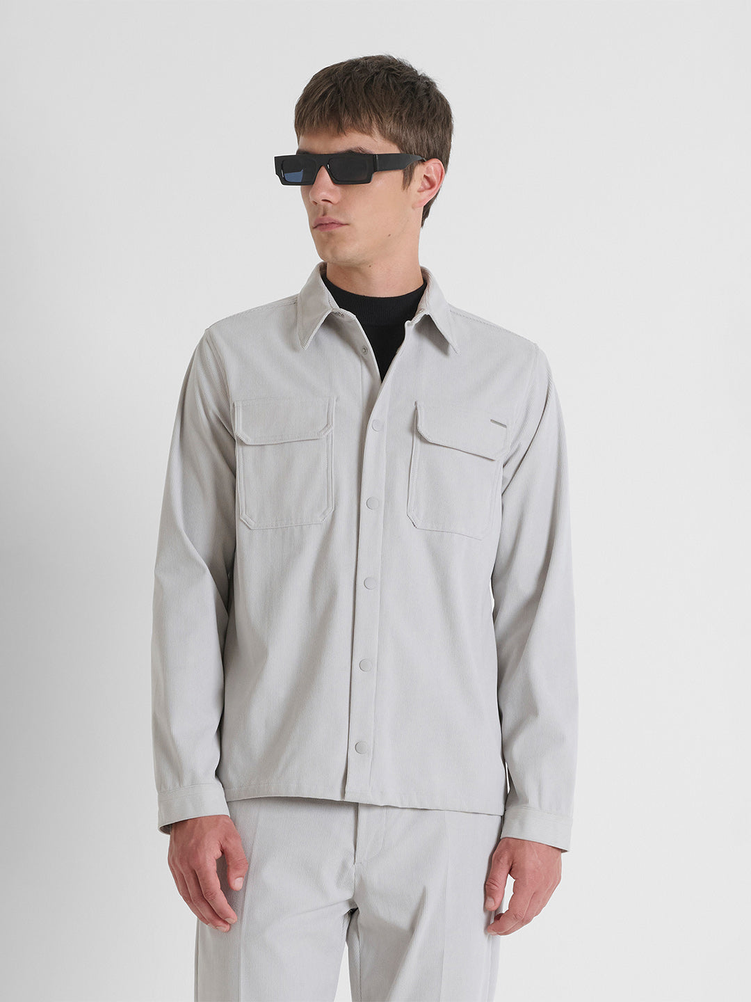 ANTONY MORATO Men Cream Corduroy Shirt