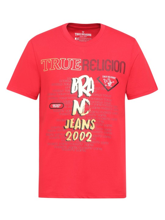 Shop True Religion Chinese Red Printed Regular Fit T-Shirt Online