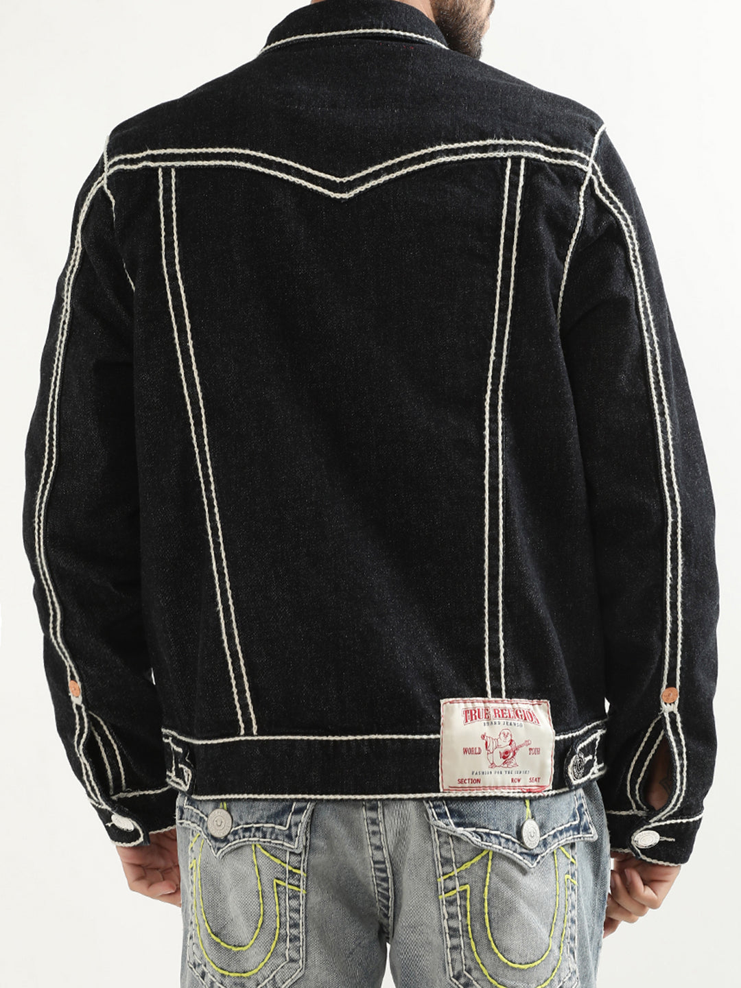 True Religion Lightweight Rope Stitch Denim Jacket