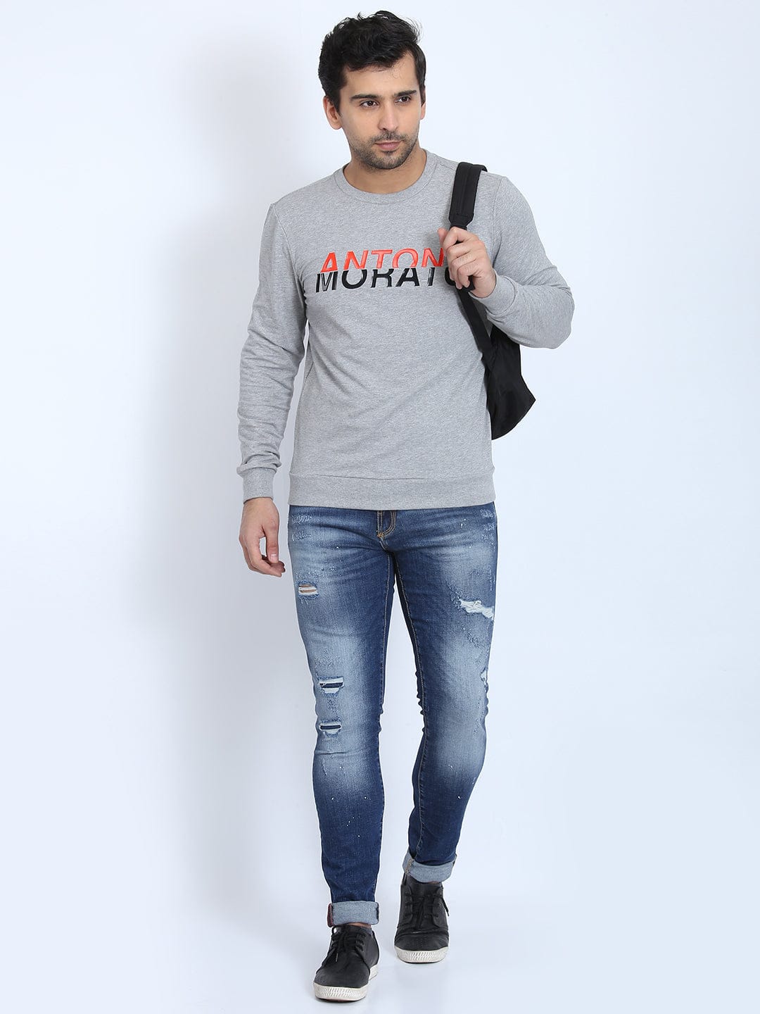 Antony Morato Men Grey Tshirt