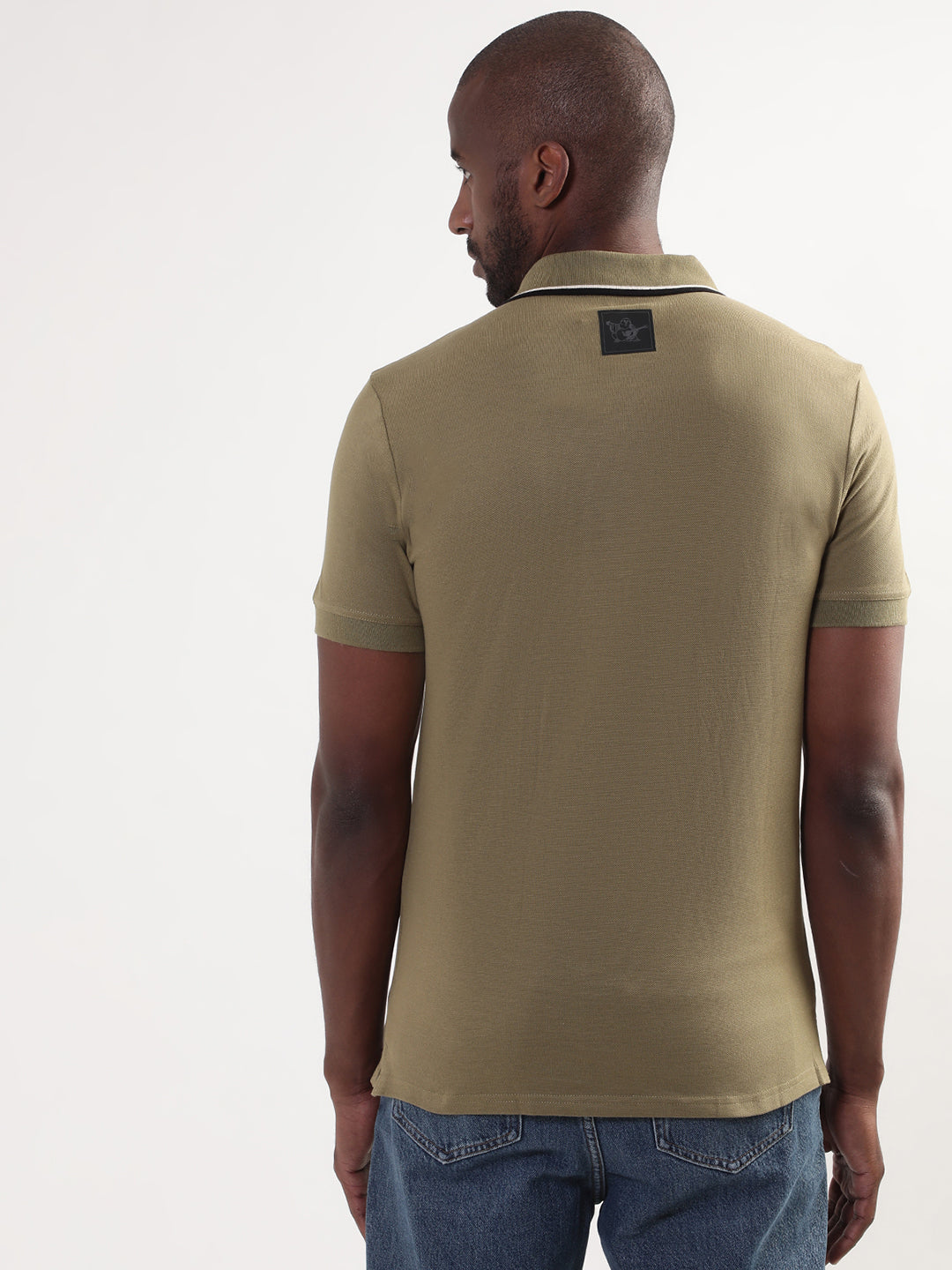 True Religion Martini Olive Regular Fit Polo T-Shirt