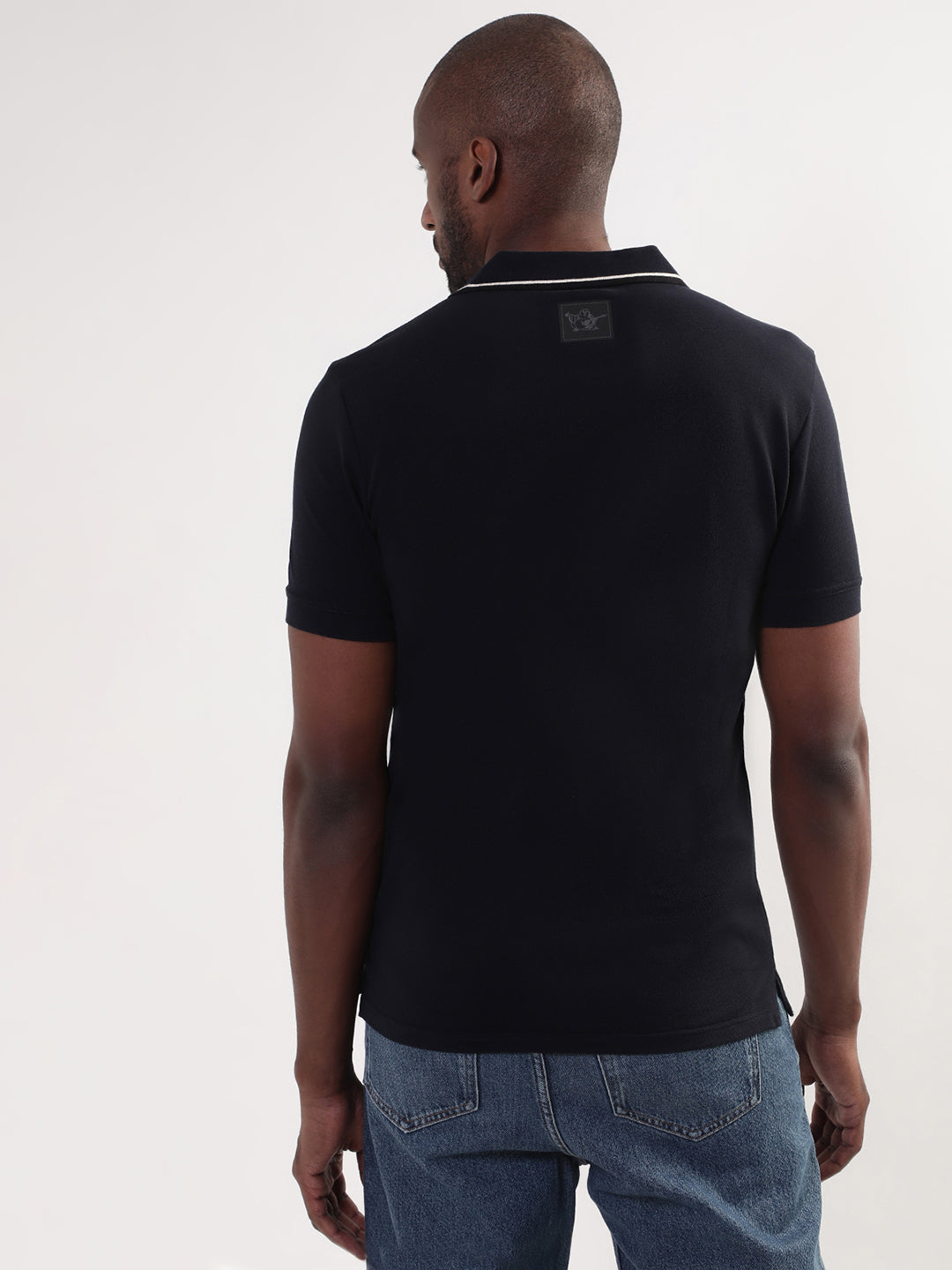 True Religion Peacoat Regular Fit Polo T-Shirt