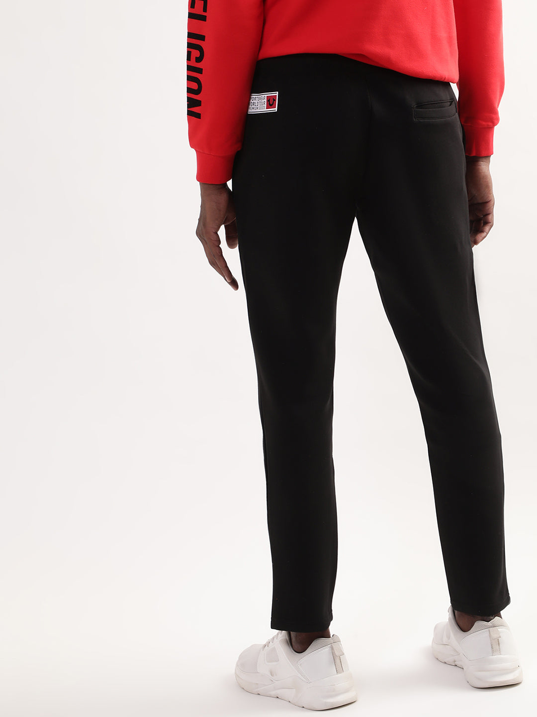 True Religion Jet Black Regular Fit Trackpants