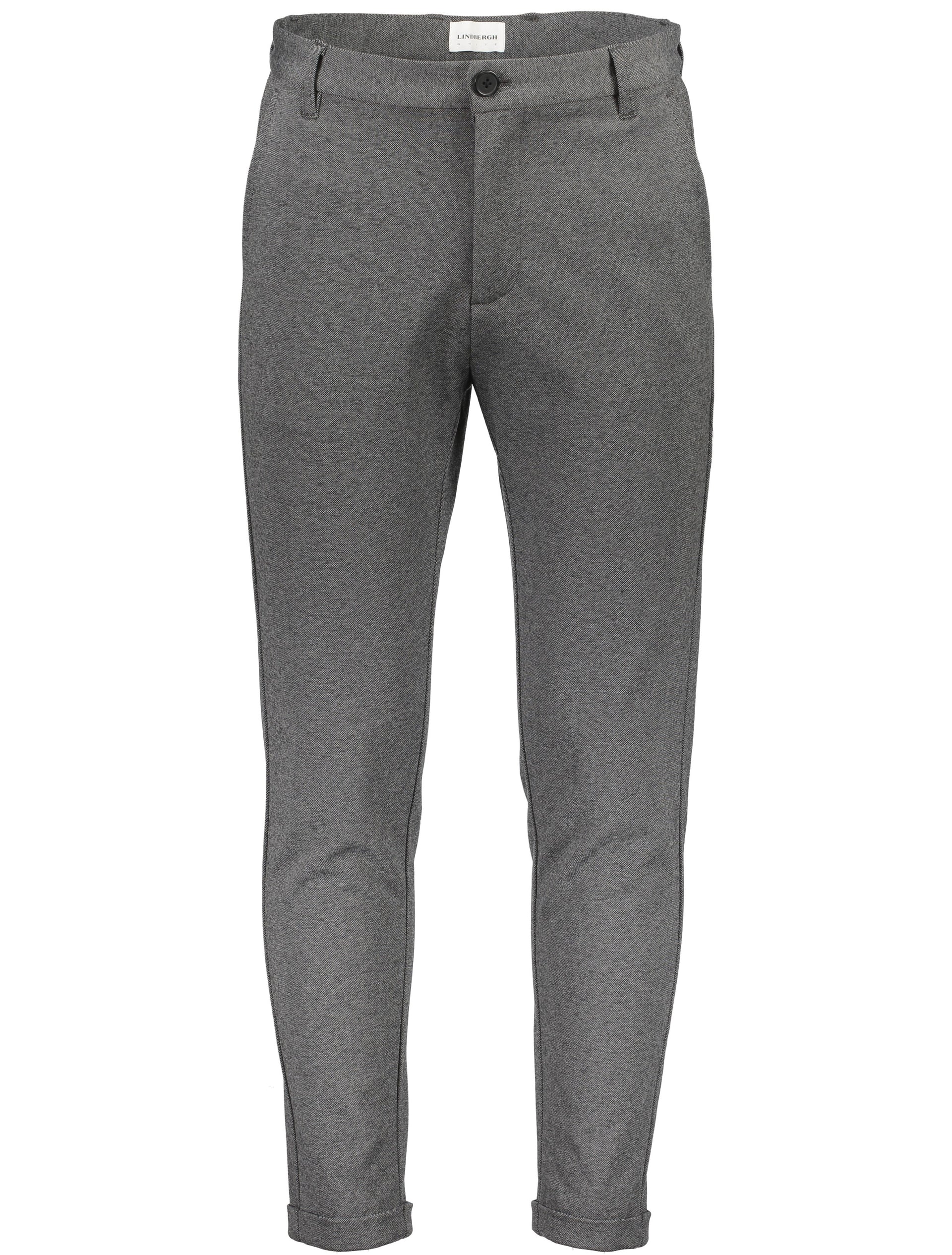 Lindbergh Men Grey Solid Slim Fit Trouser
