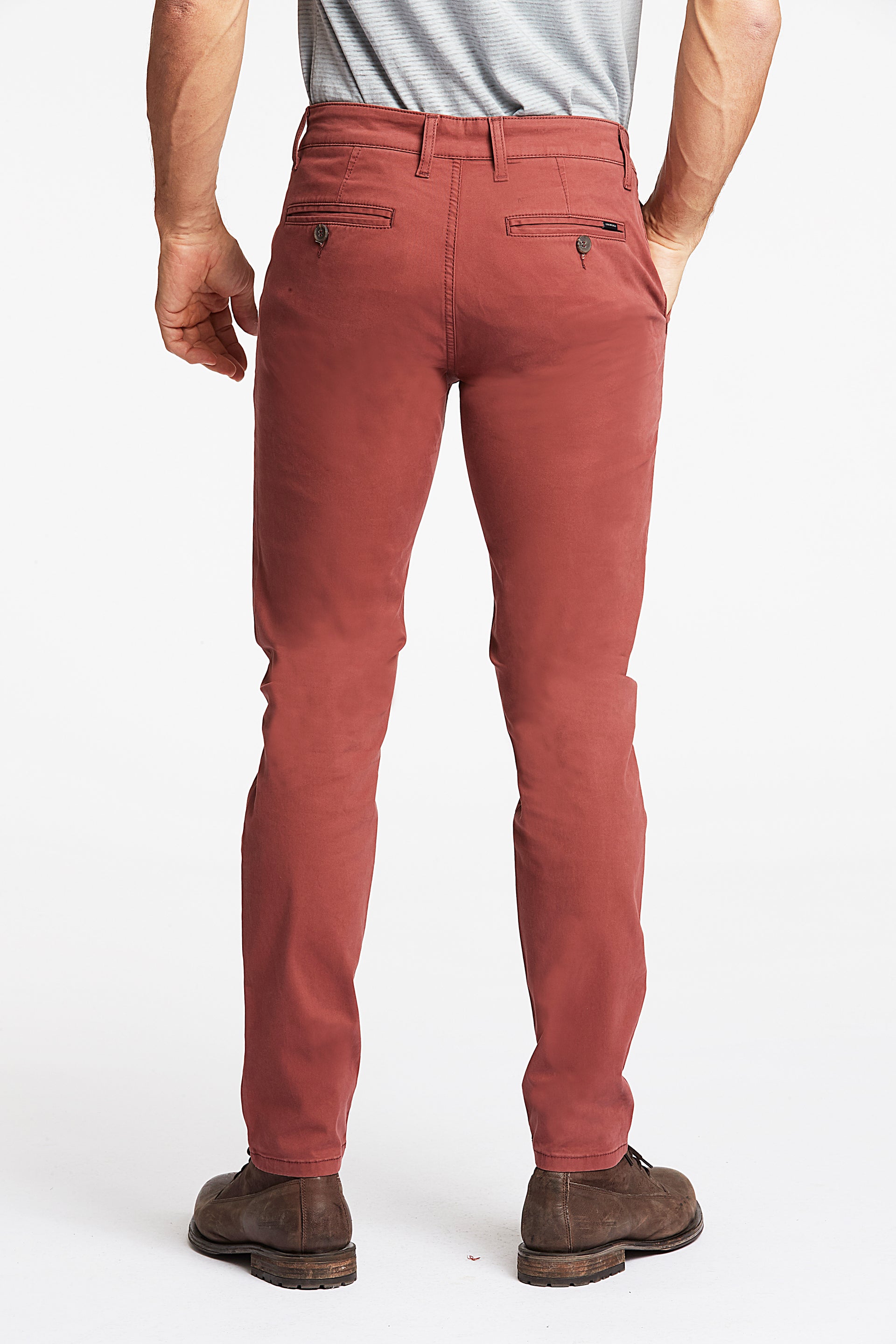 Lindbergh Men Red Solid Slim Fit Trouser
