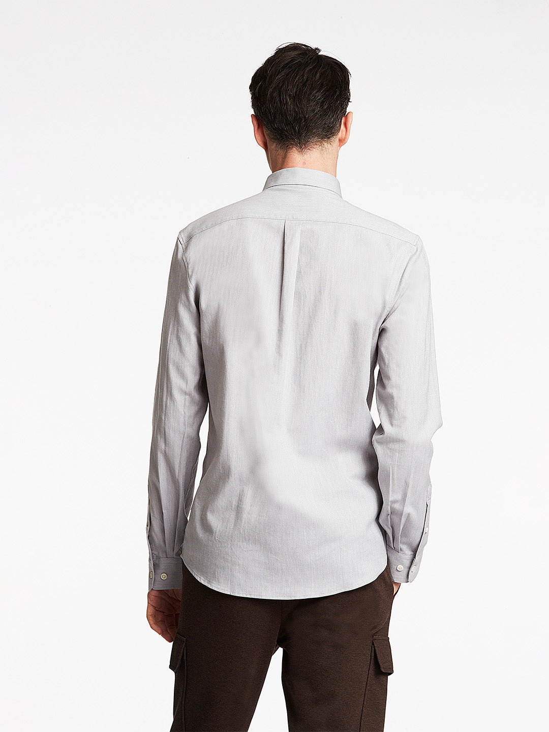 Lindbergh Grey Striped Slim Fit Shirt