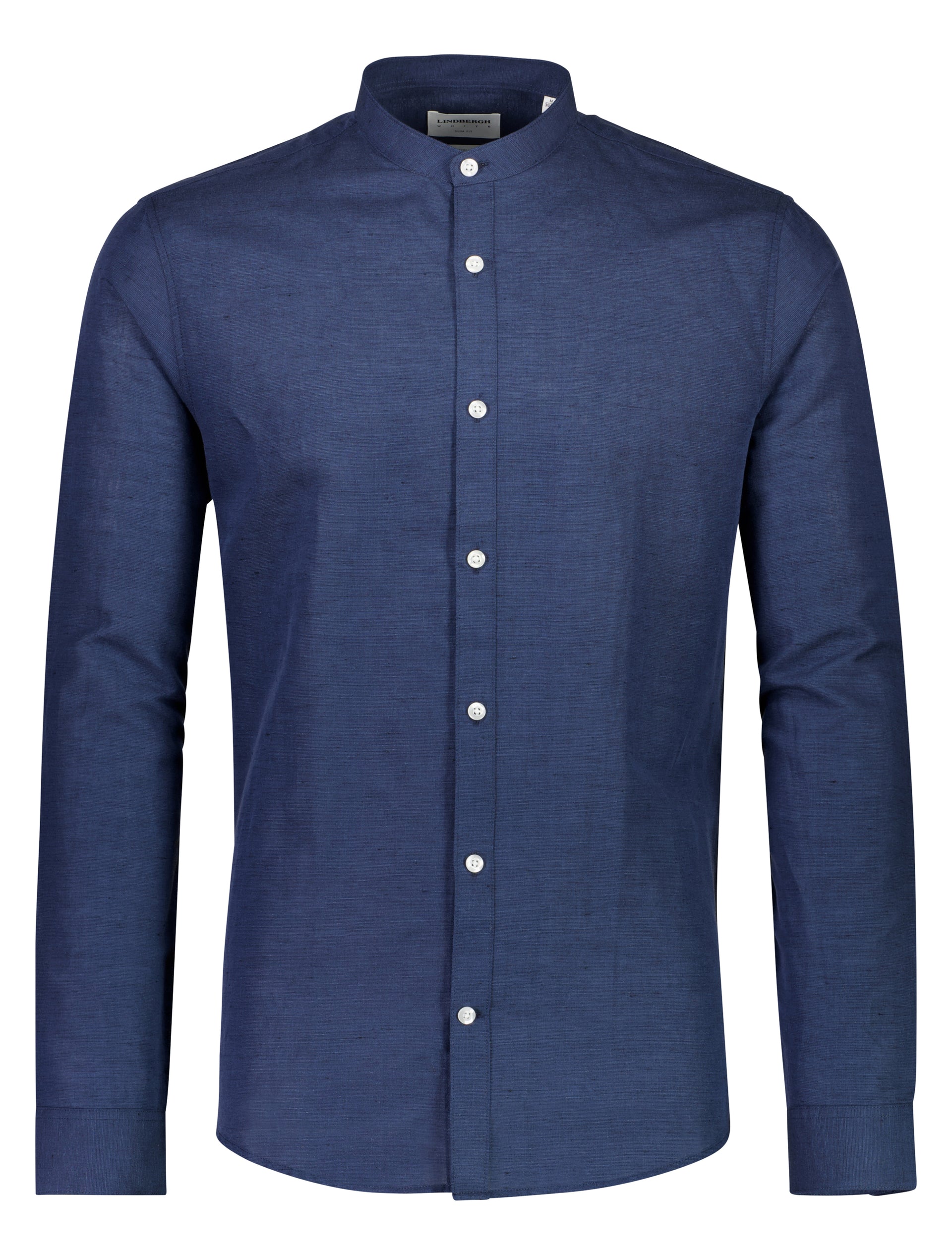 Lindbergh Men Solid Mandarin Collar Shirt