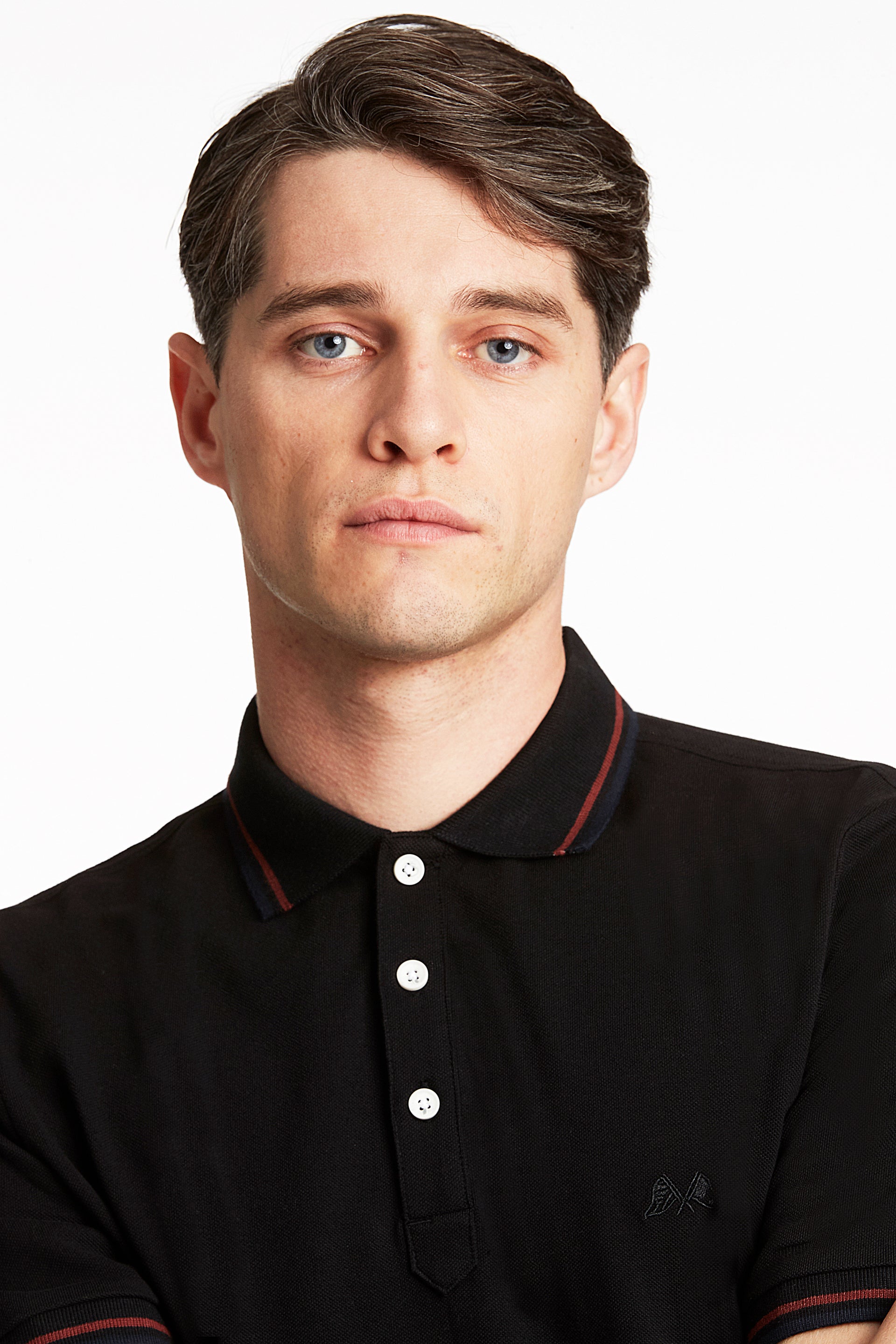 Lindbergh Black Slim Fit Polo T-Shirt