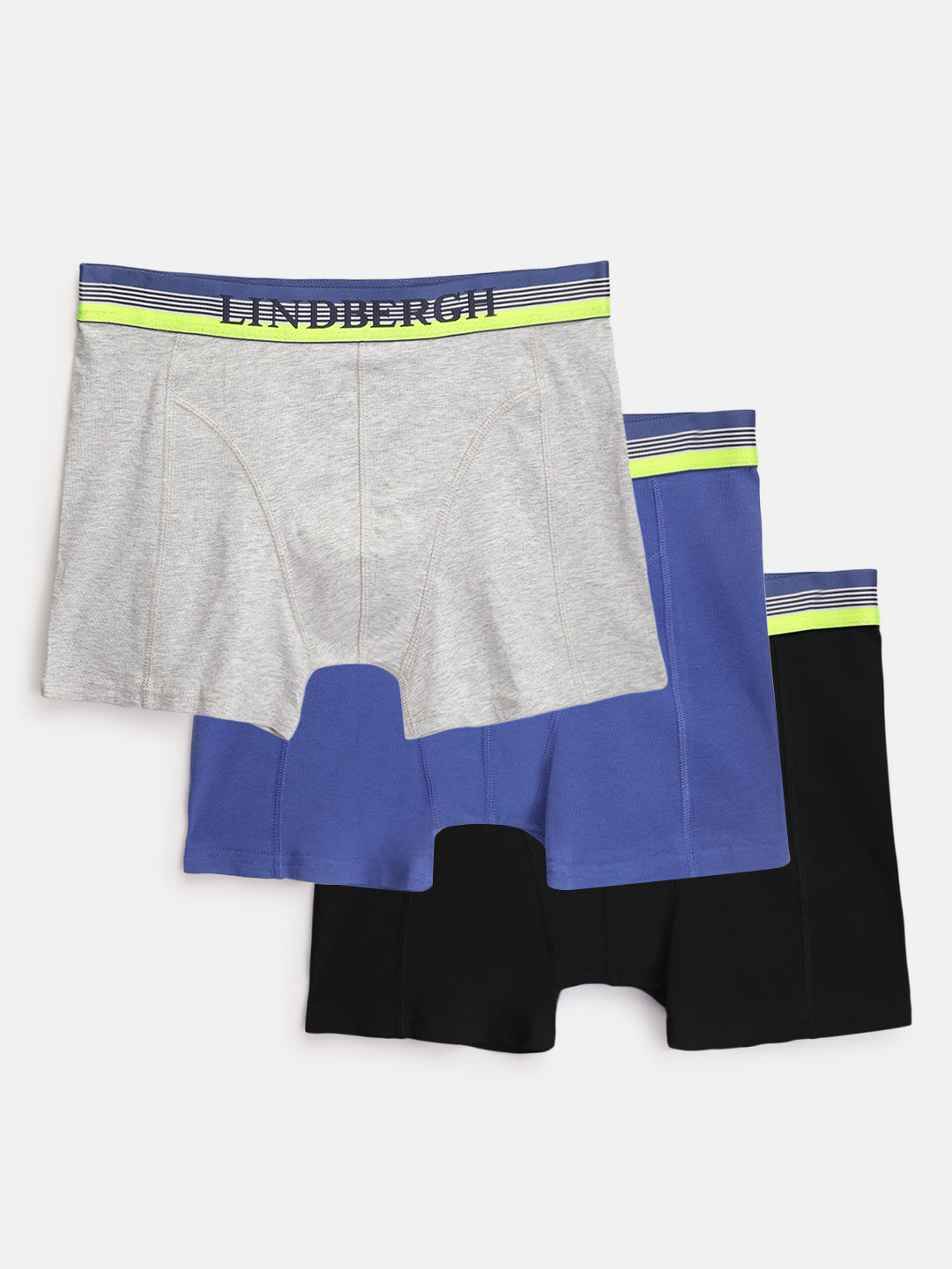 Lindbergh Men Multi-Colored Solid Trunk (Pack of 3)