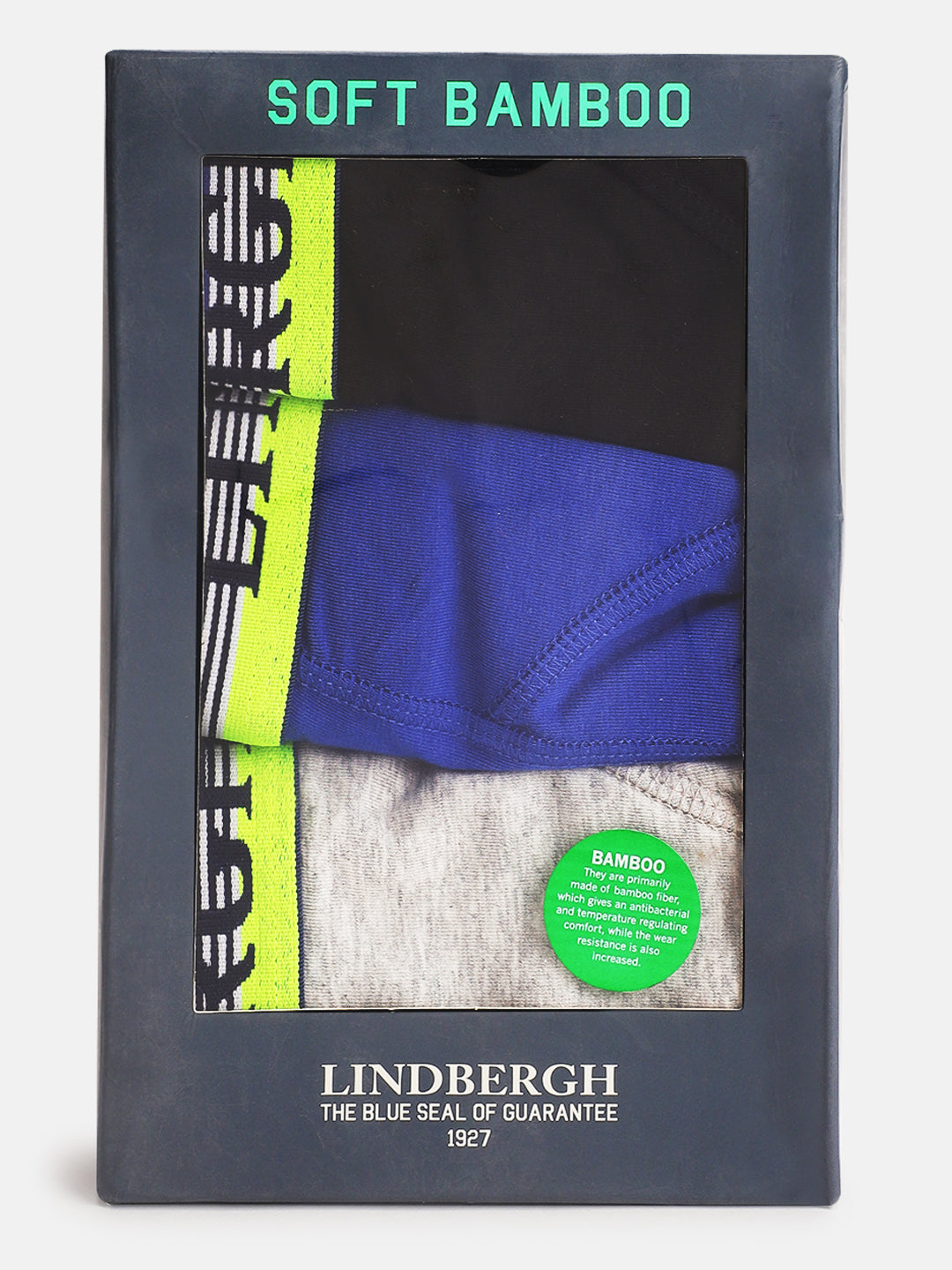 Lindbergh Men Multi-Colored Solid Trunk (Pack of 3)