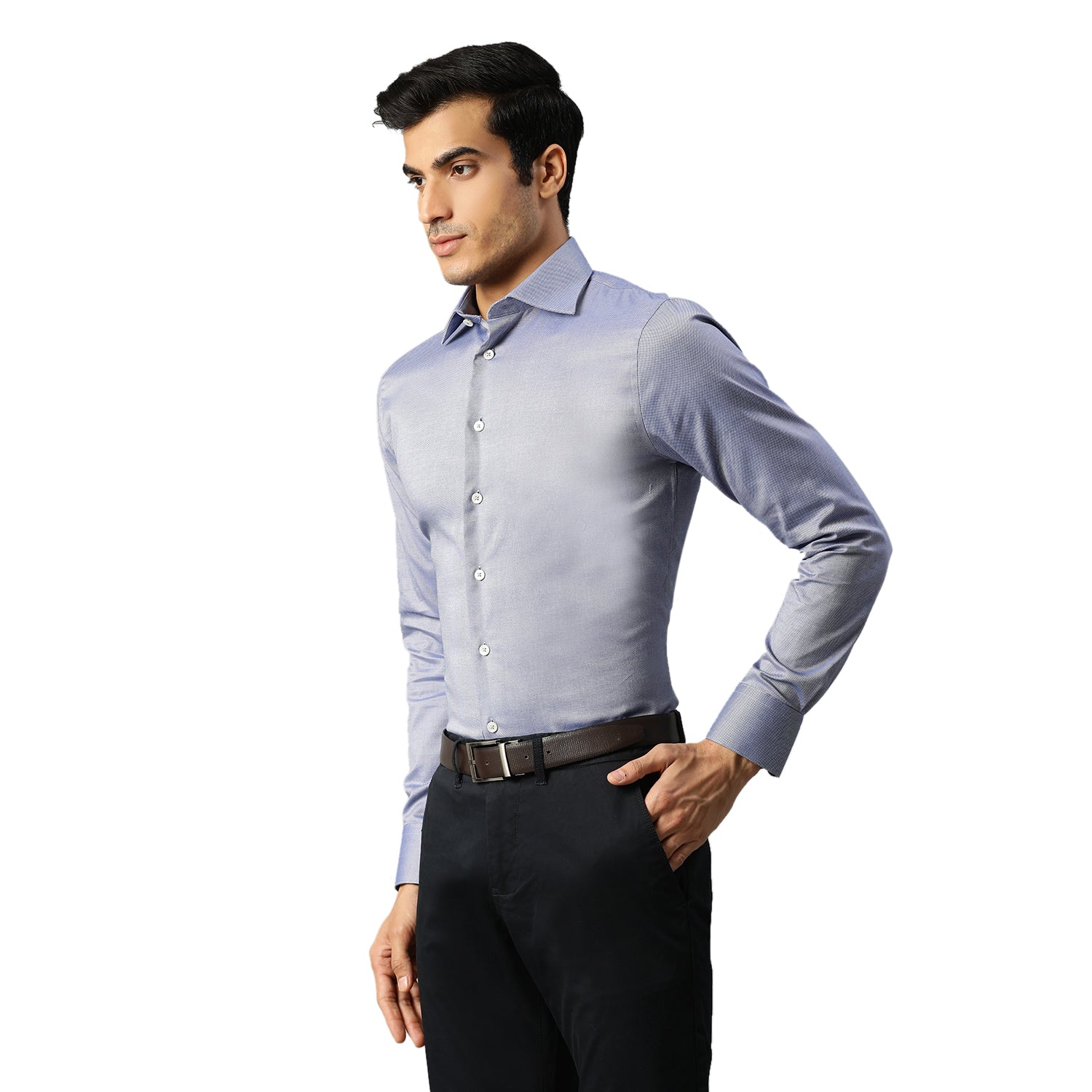Matinique Men Blue Solid Collar Shirt