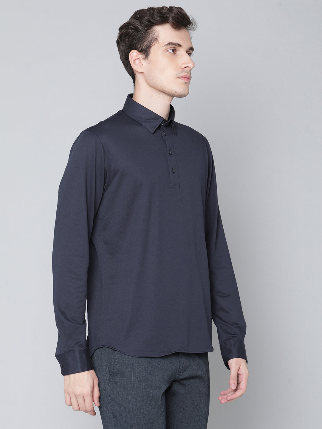 Matinique Men Blue Solid Collar Shirt