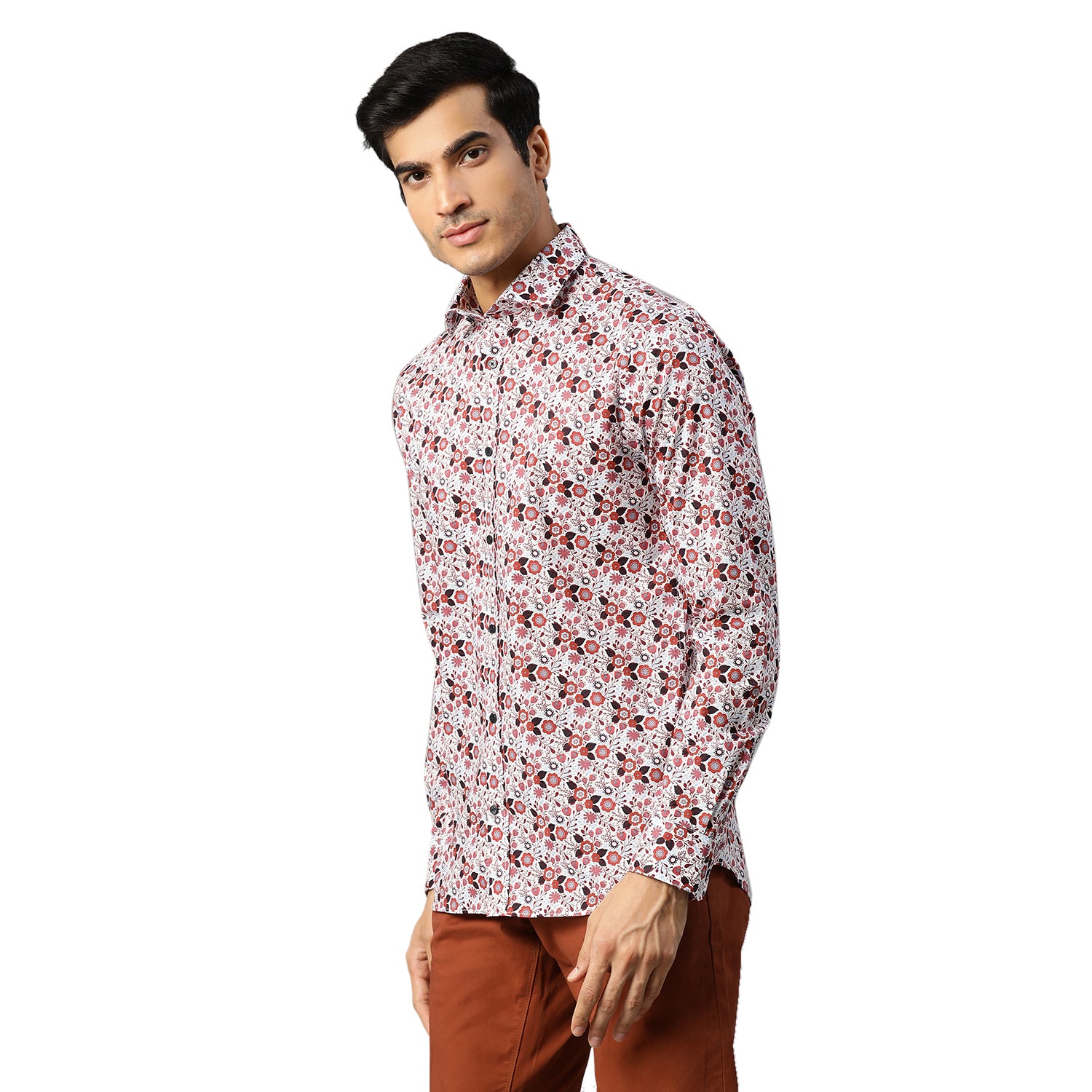 Matinique Men Red Printed Collar Shirt