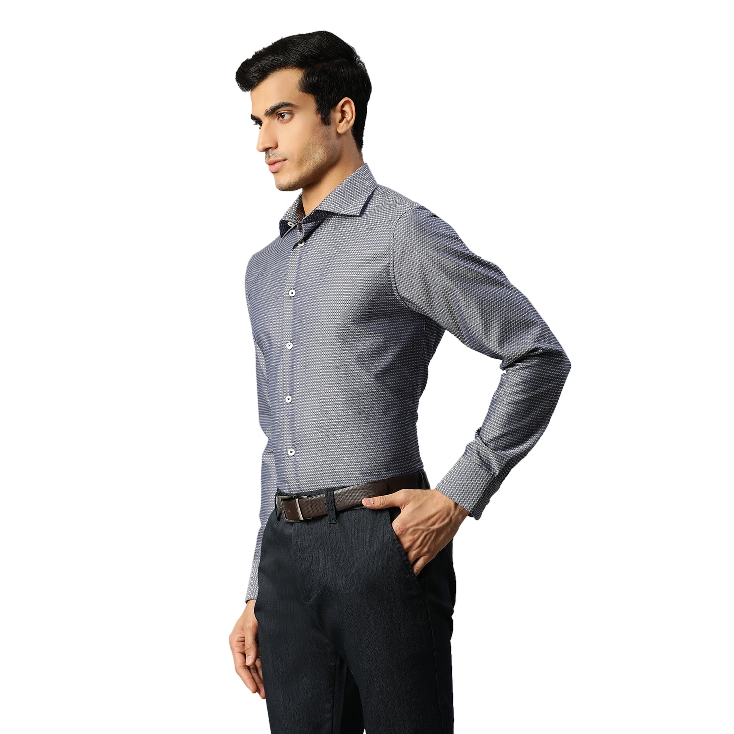 Matinique Men Blue Printed Collar Shirt