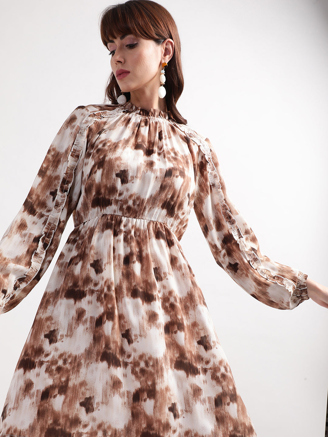 Centre Stage Women Multi Printed Collar Dress