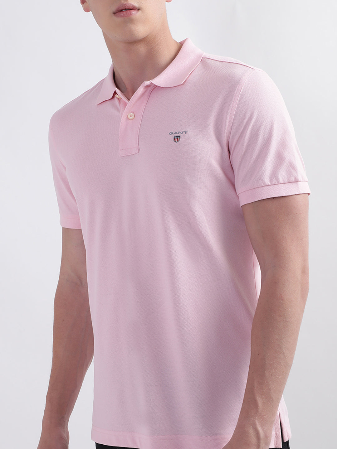 Gant Pink Original Rugger Regular Fit Pique Polo T-Shirt