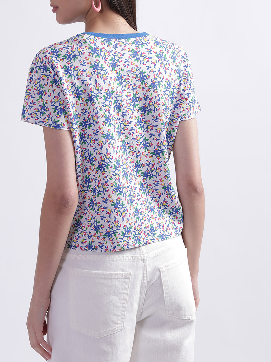 Elle Women Blue Tshirt