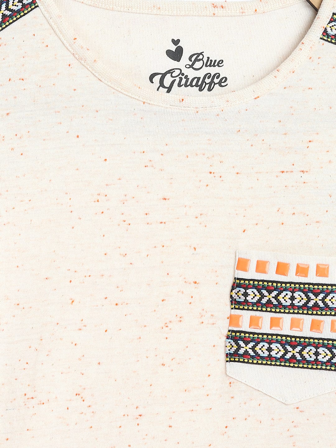 Blue Giraffe Girls Tshirt