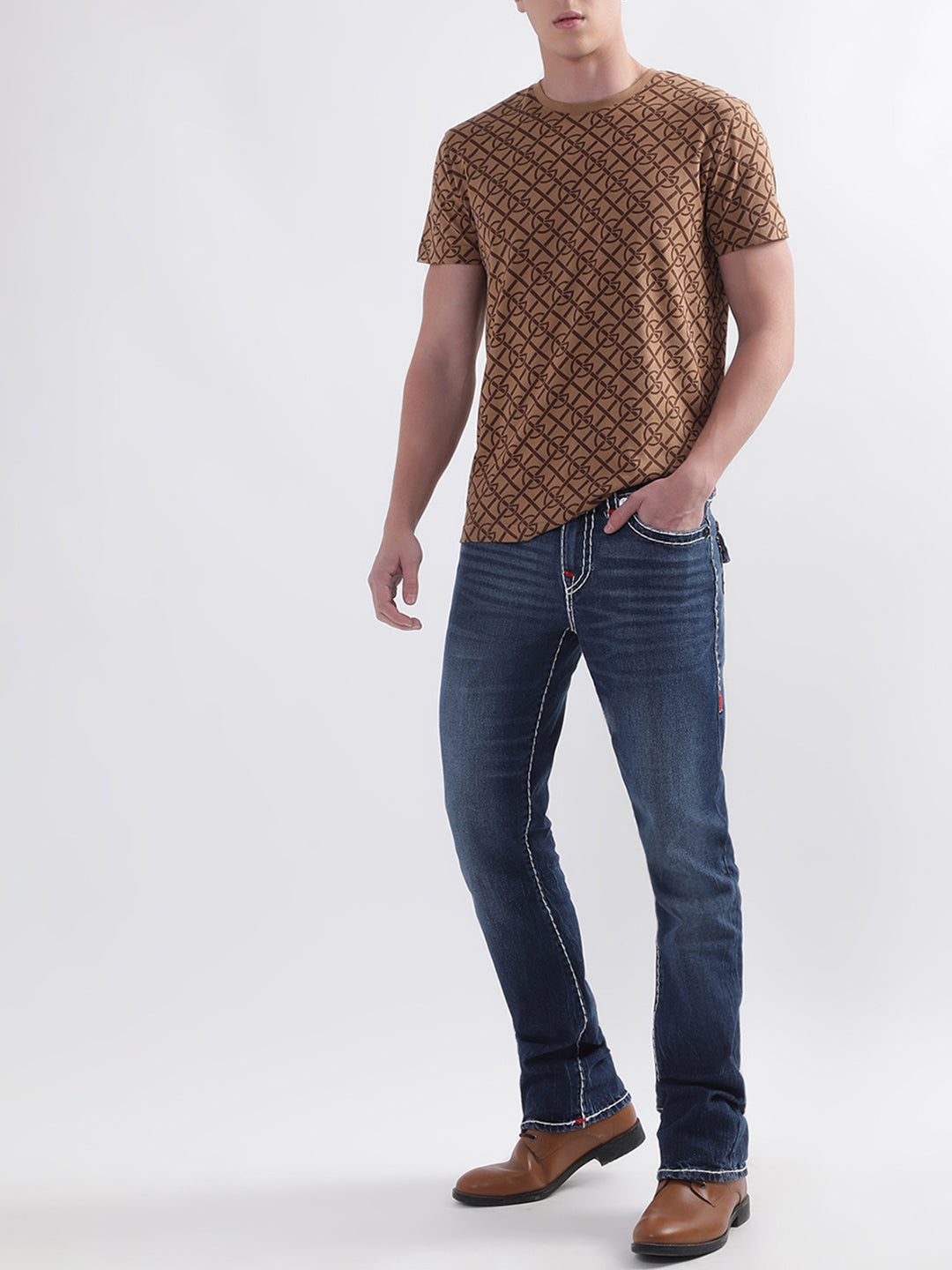 Gant Brown Logo Regular Fit T-Shirt