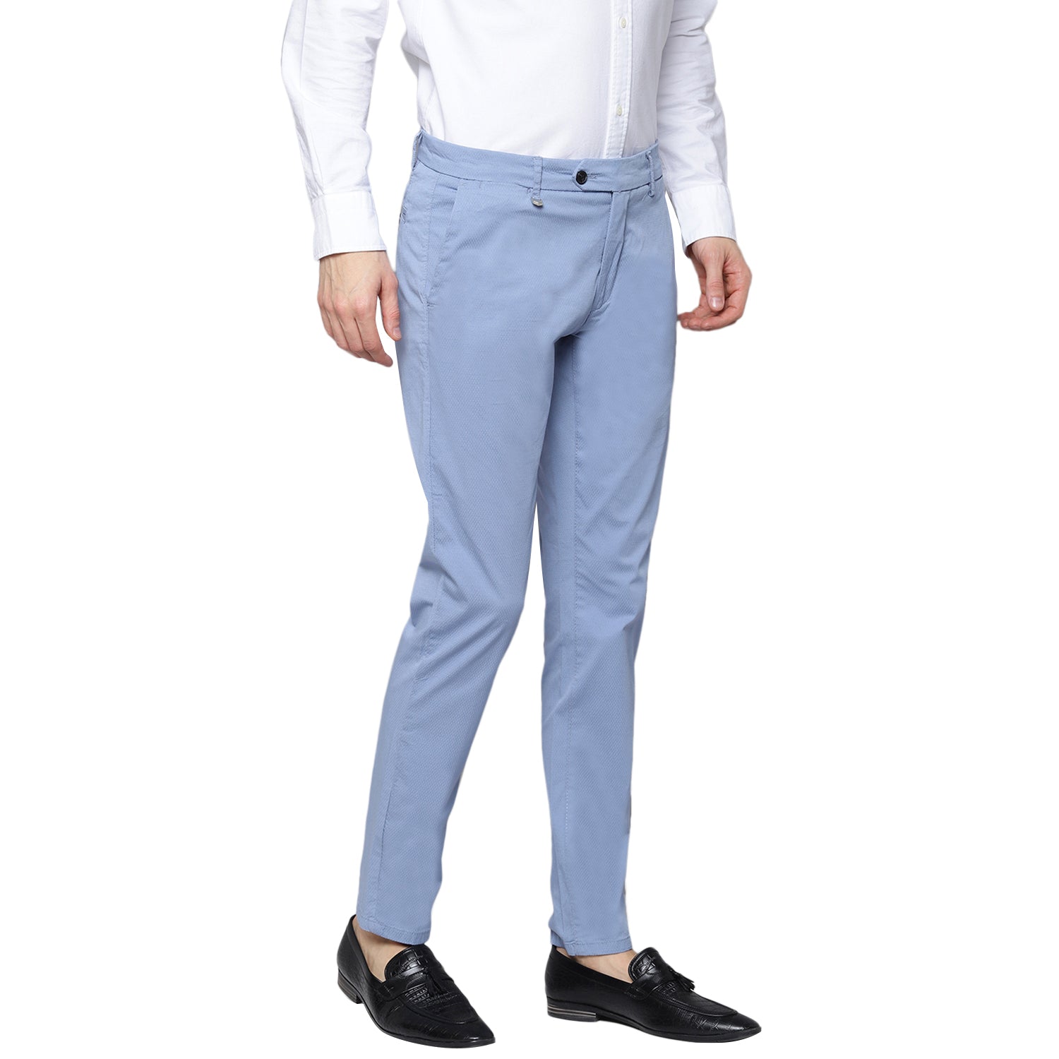 Antony Morato Men Indigo Solid Skinny Fit Trouser