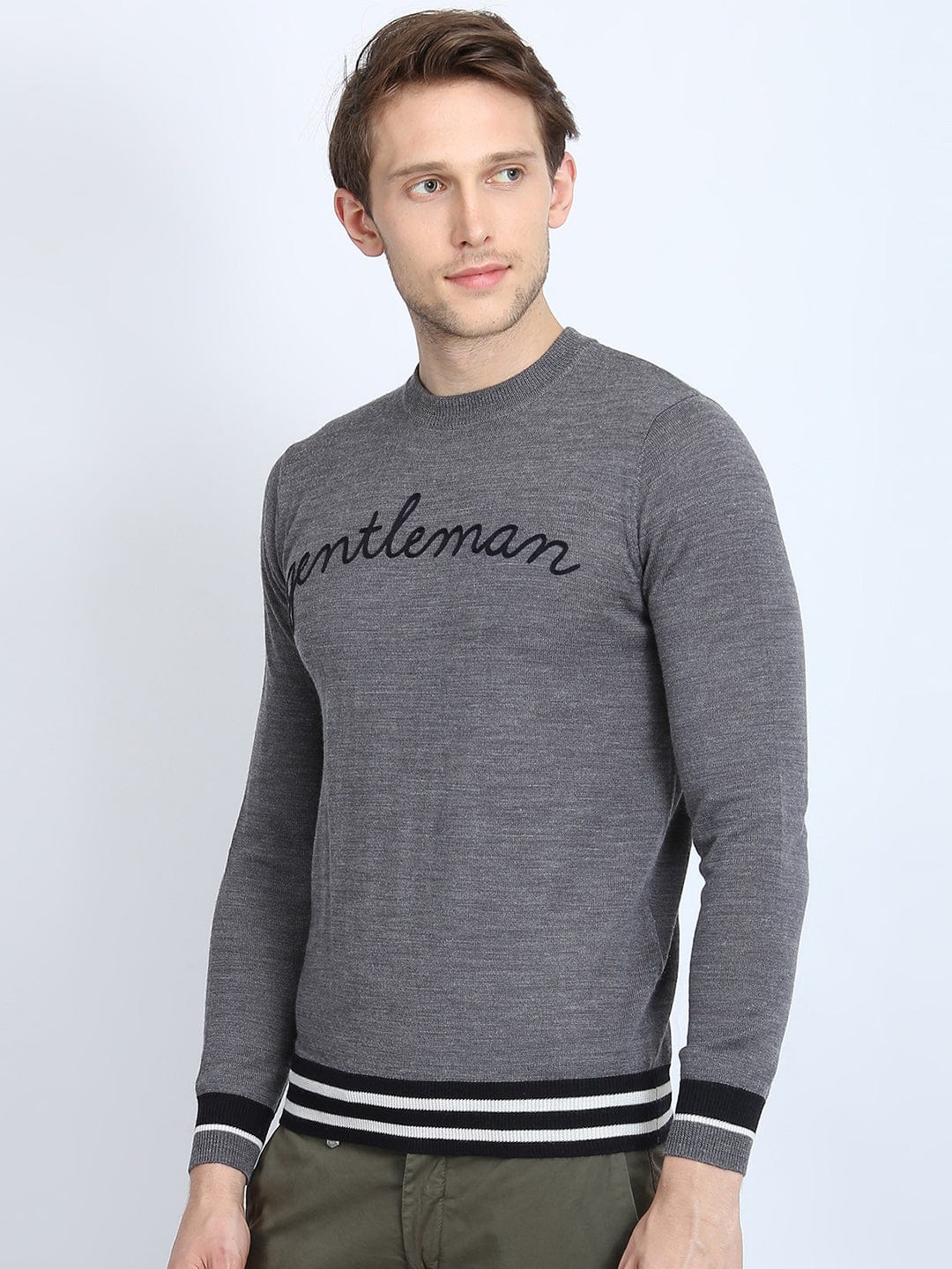 Antony Morato Men Grey Sweater