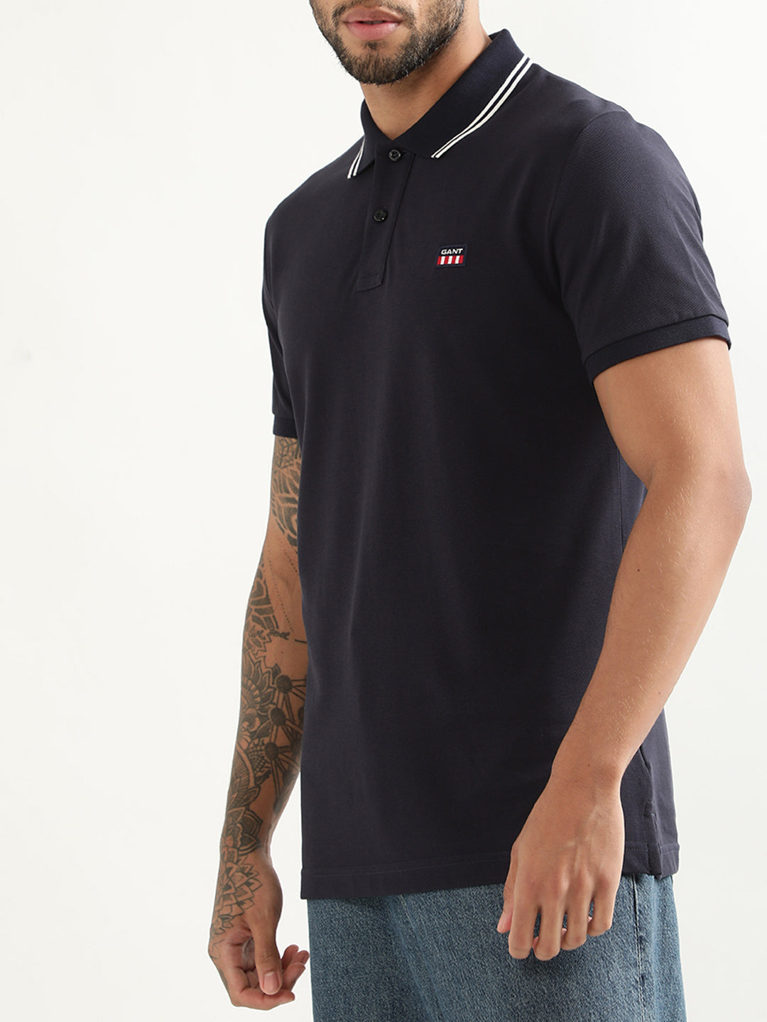 Gant Blue Regular Fit Polo T-Shirt