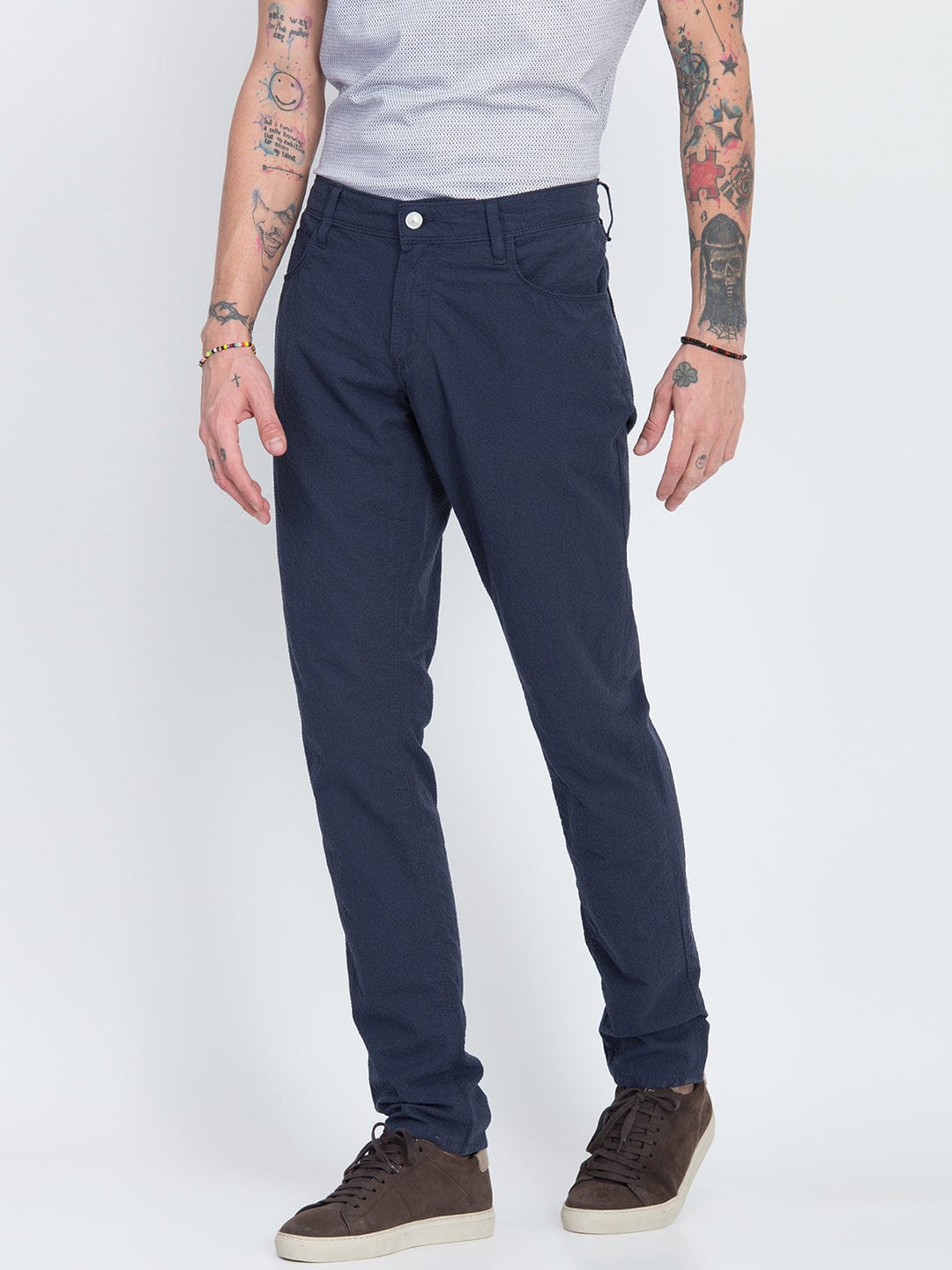 Antony Morato Men Blue Skinny Fit Trouser