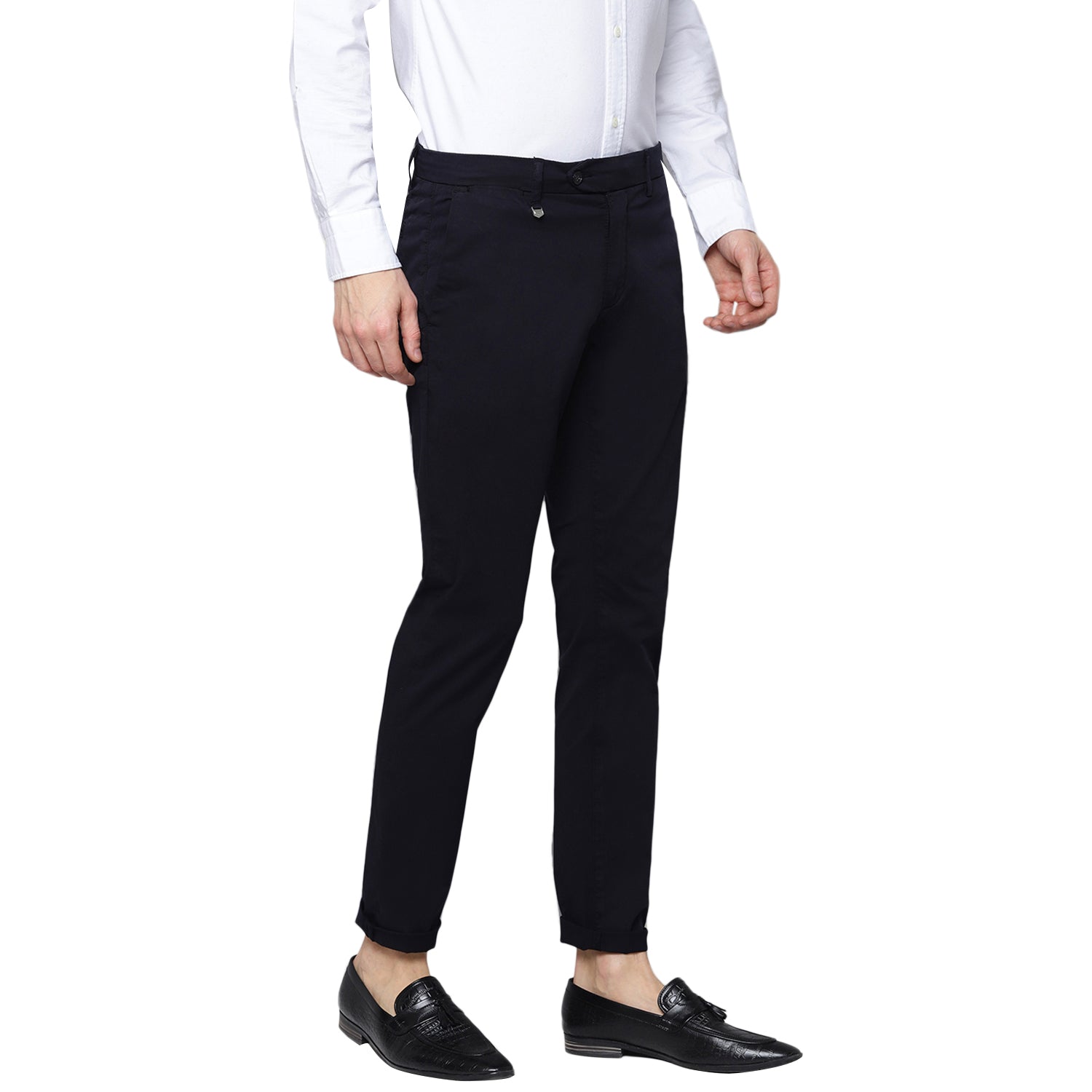 Antony Morato Men Blue Solid Skinny Fit Trouser