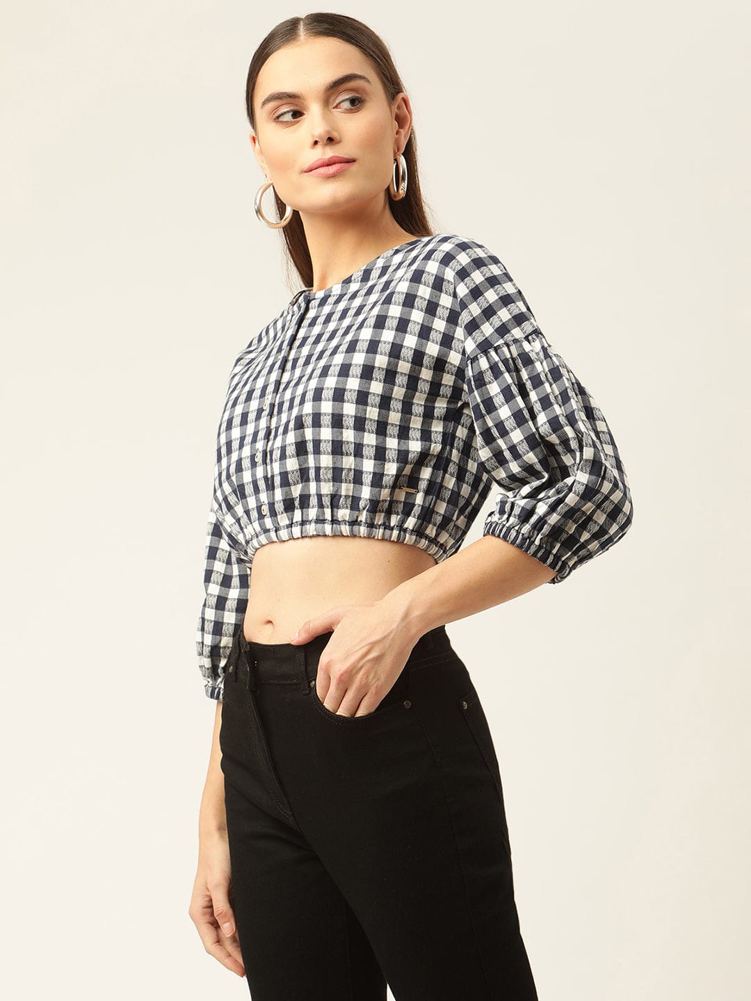 Elle Women Round Neck Top