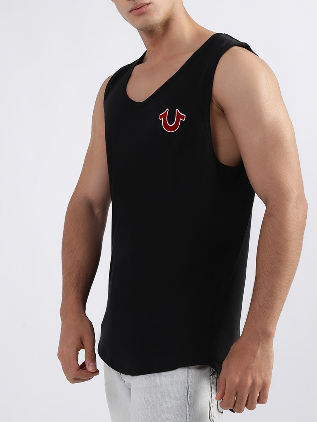 True Religion Black Fashion Relaxed Fit Vest