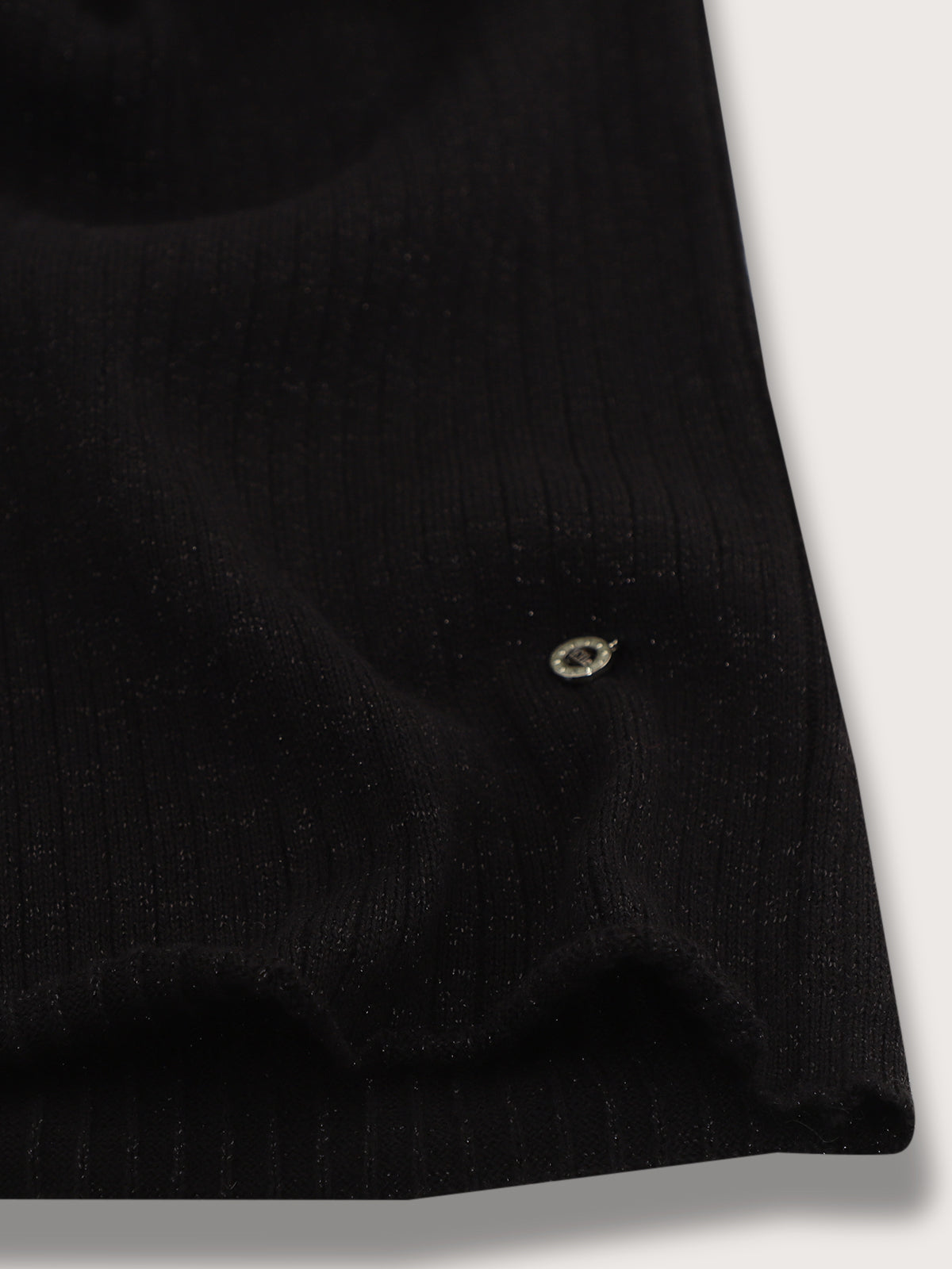 Elle Kids Girls Black Solid Turtle Neck Sweater