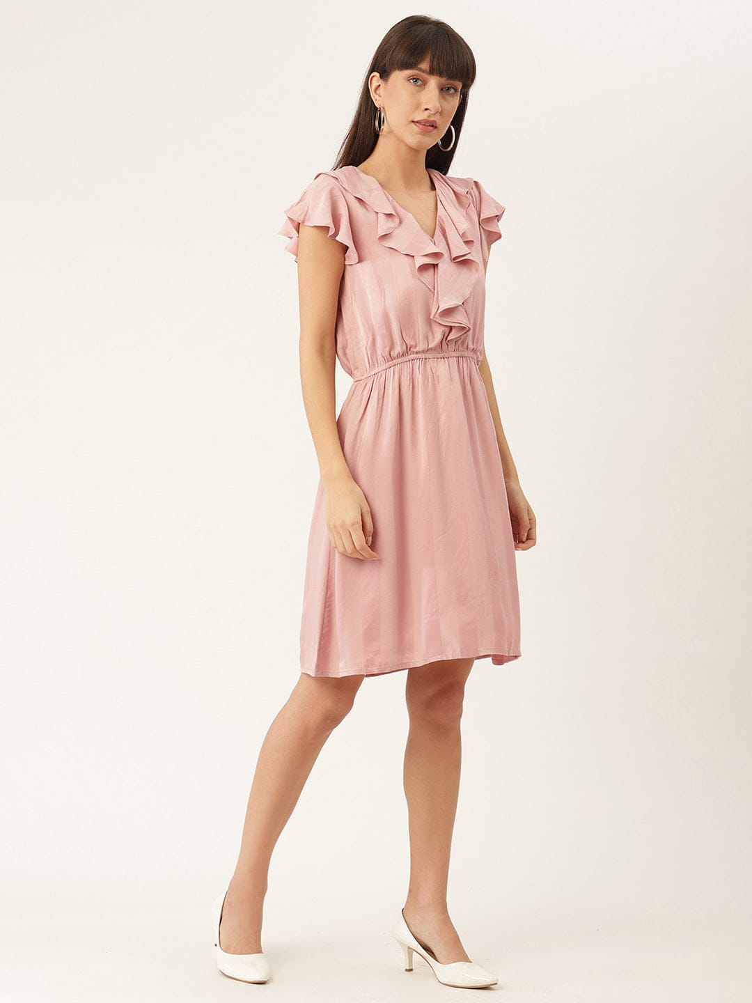 Elle Women V Neck Dress