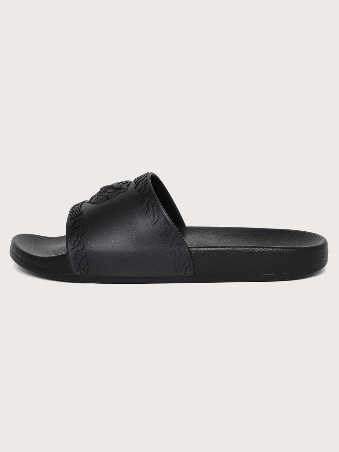 Just Cavalli Men Black Sliders