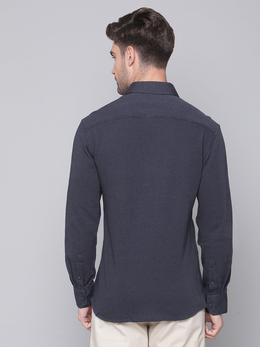 Bruun & Stengade Men Black Solid Cutaway Collar Shirt