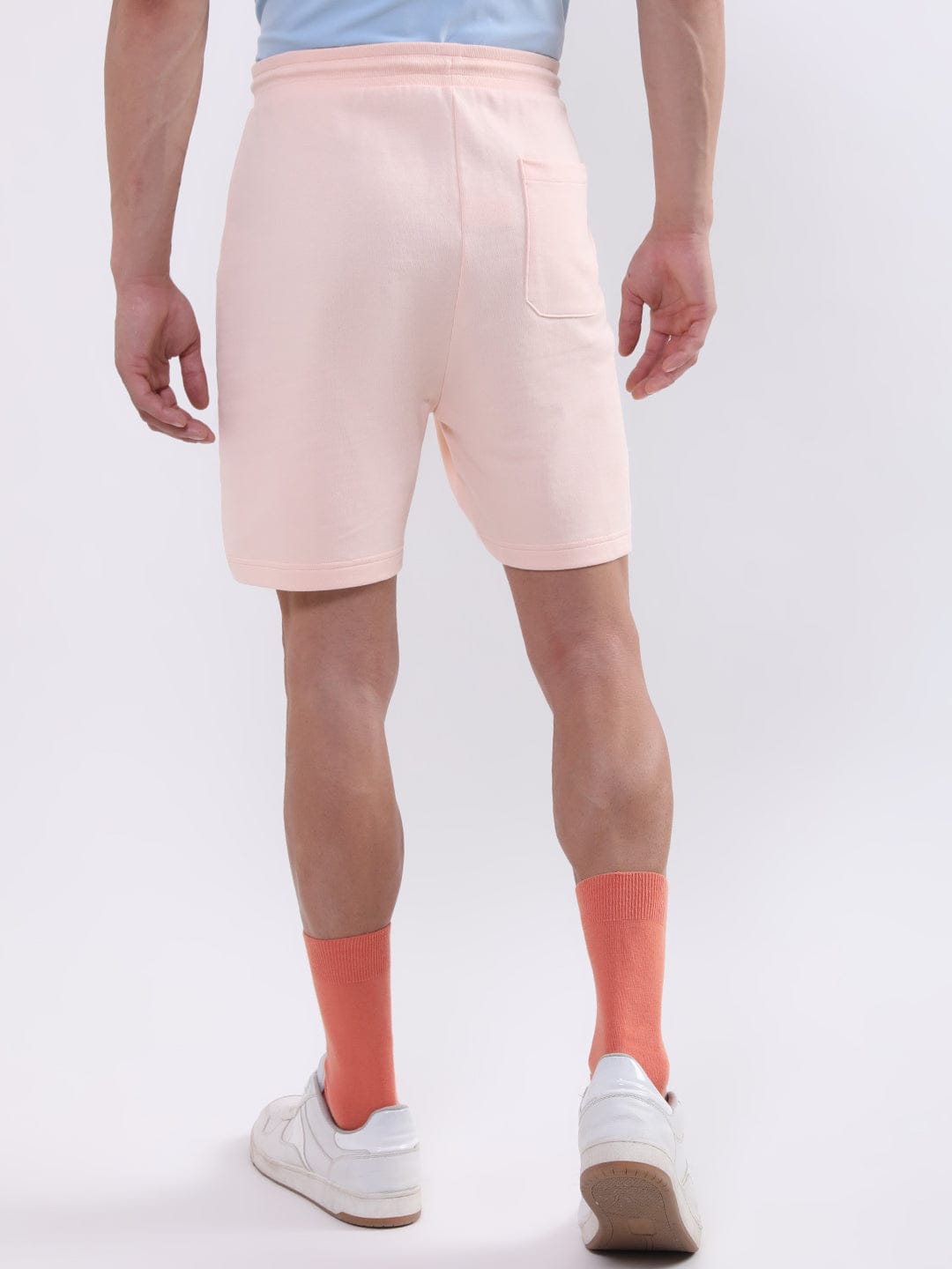 Iconic Men Pink Regular Fit Shorts