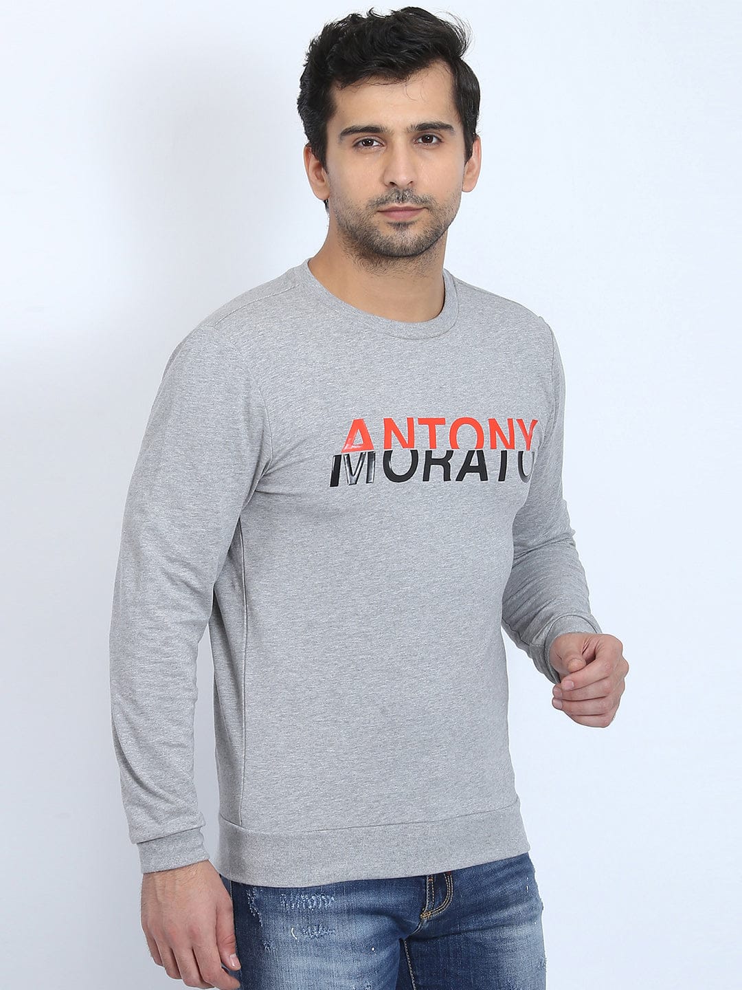 Antony Morato Men Grey Tshirt