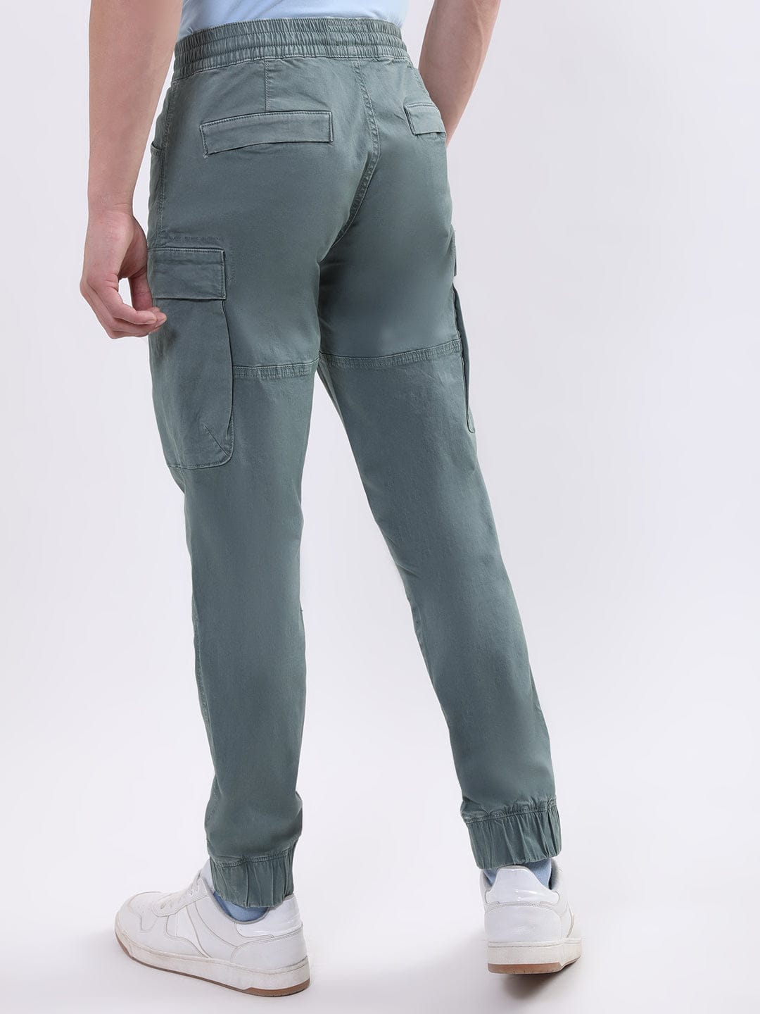 Iconic Men Green Regular Fit Cargo Trouser