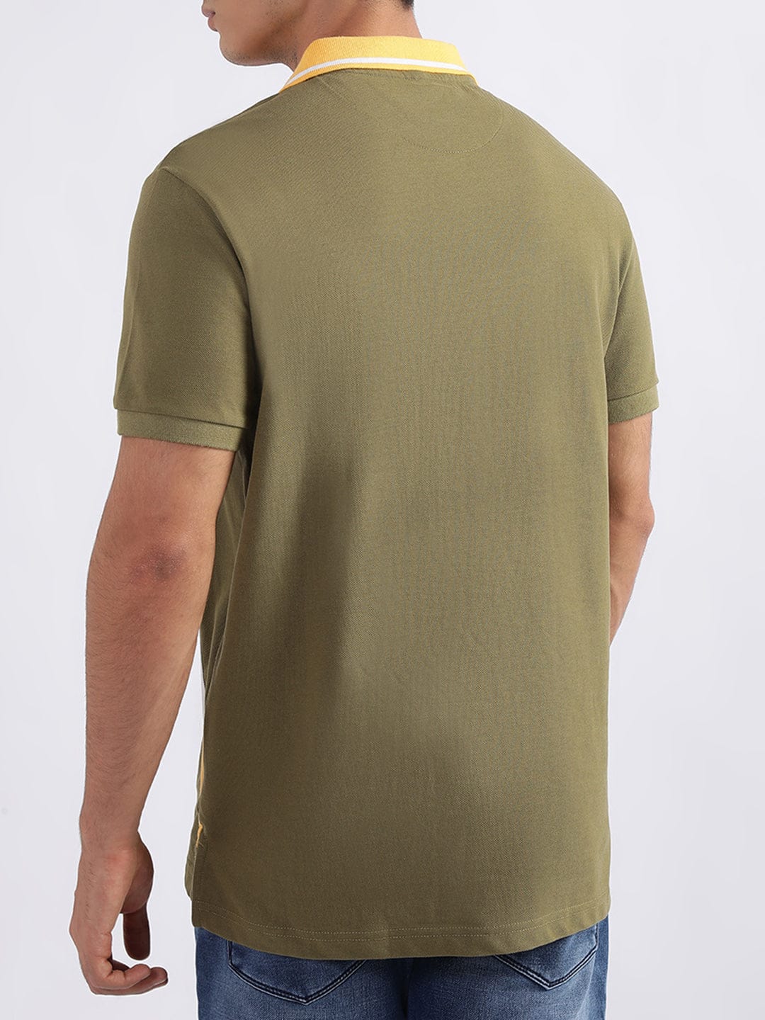 Iconic Men Green Polo Tshirt