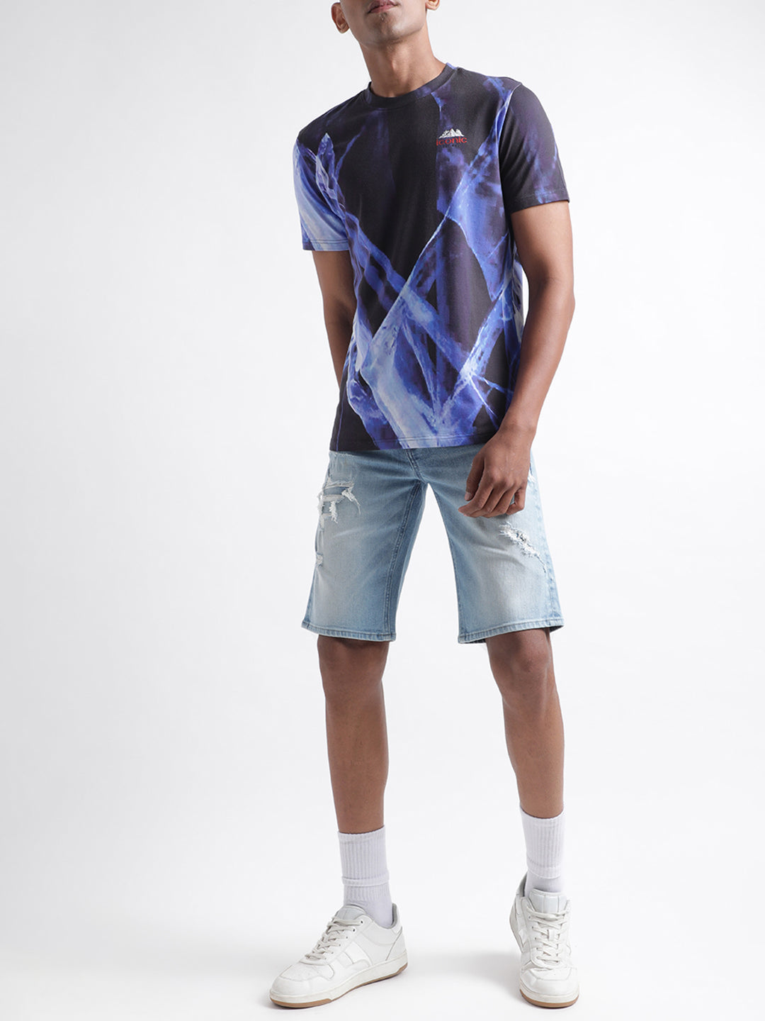Iconic Multi Printed Regular Fit T-Shirt