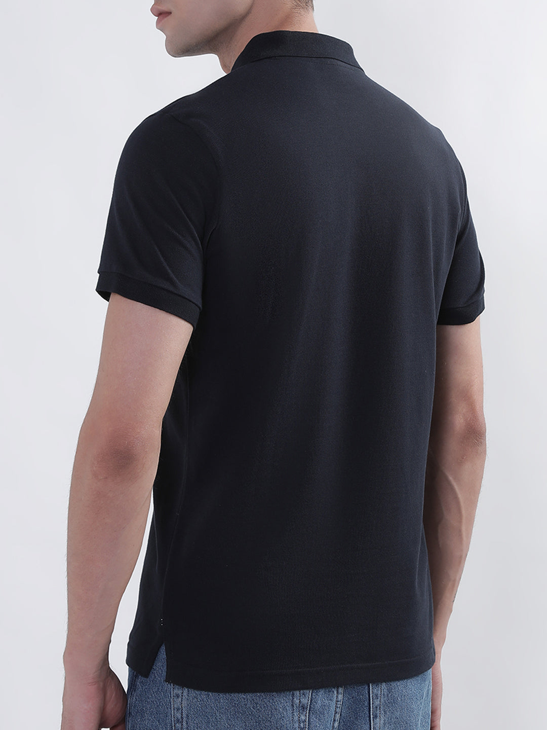 Gant Black Regular Fit Polo T-Shirt