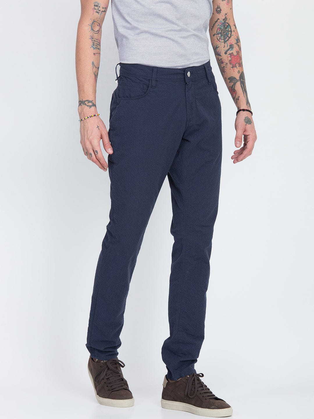Antony Morato Men Blue Skinny Fit Trouser