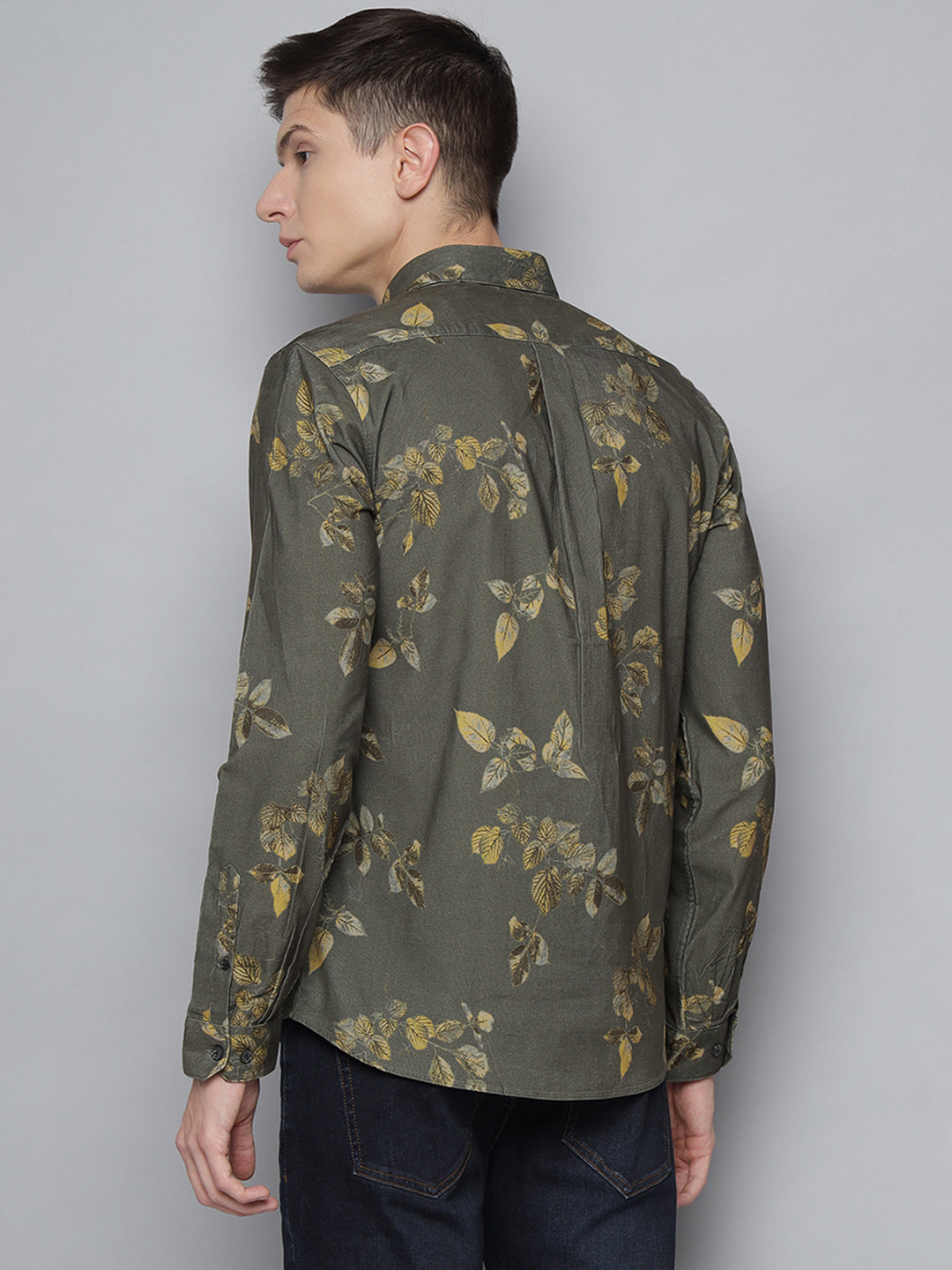 Lindbergh Army Fashion Printed Slim Fit Shirt