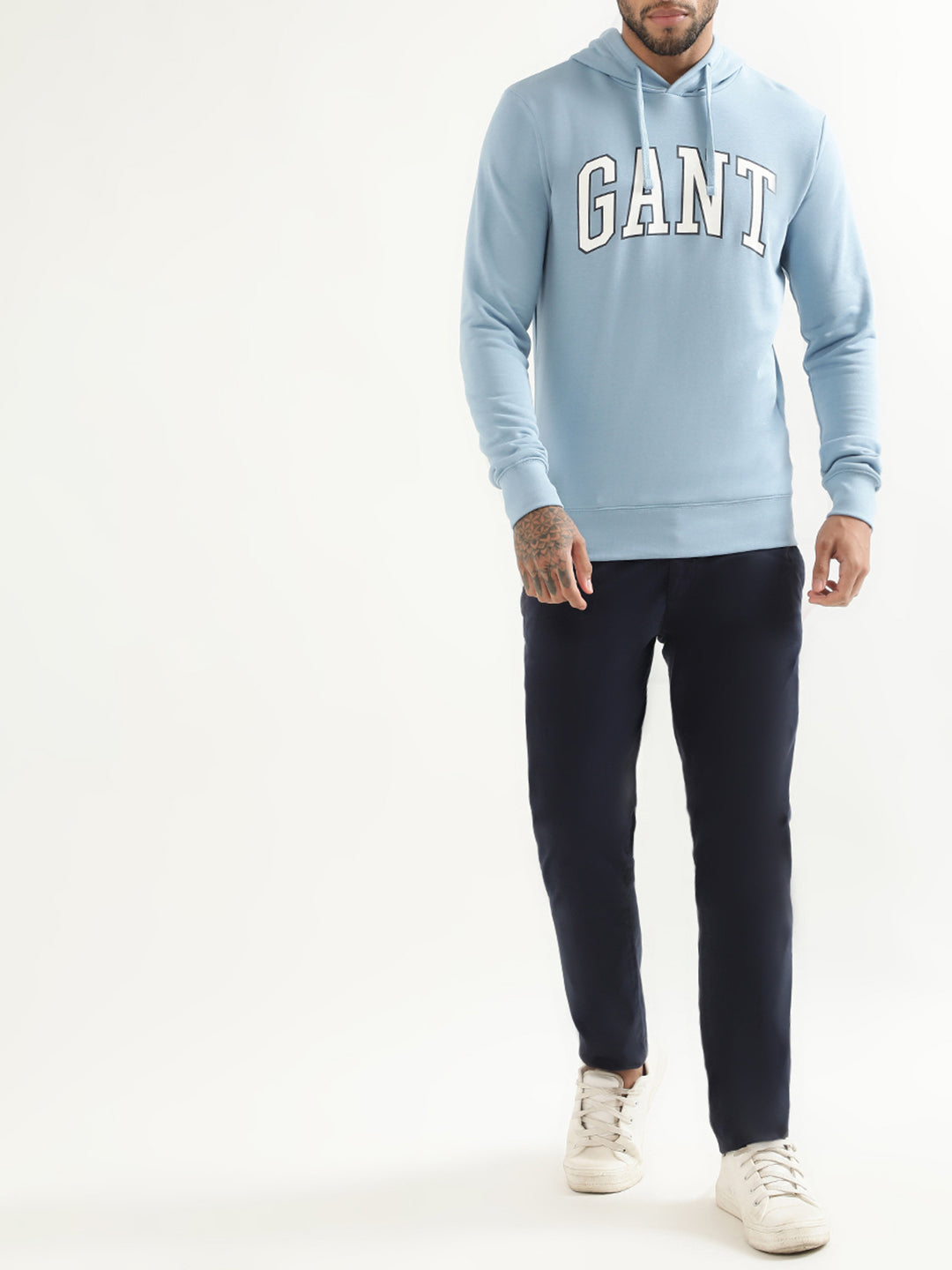 Gant Printed Md. Hooded Cotton Sweatshirt